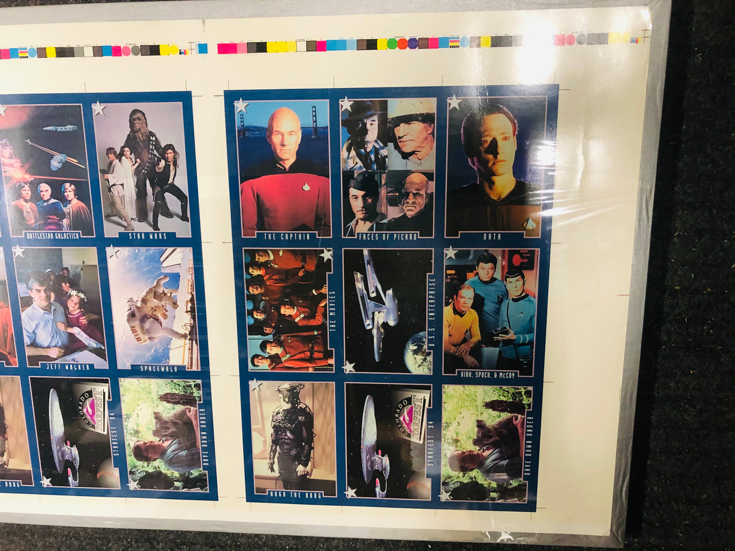 Star Trek Colorado Starfest rare uncut special cards sheet set 1994