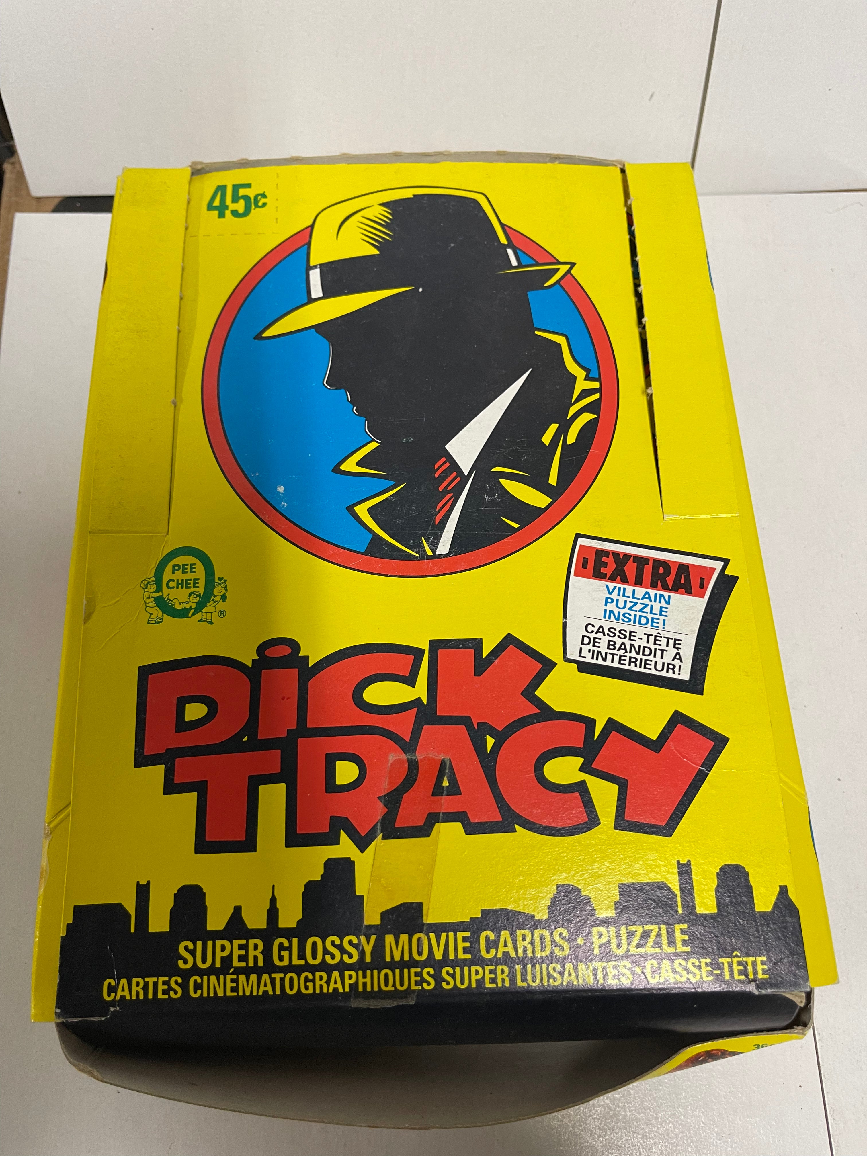 Dick Tracy movie rarer Canadian version opc cards box 1990