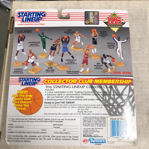 Scottie Pippen Starting Lineup basketball figure with card 1995