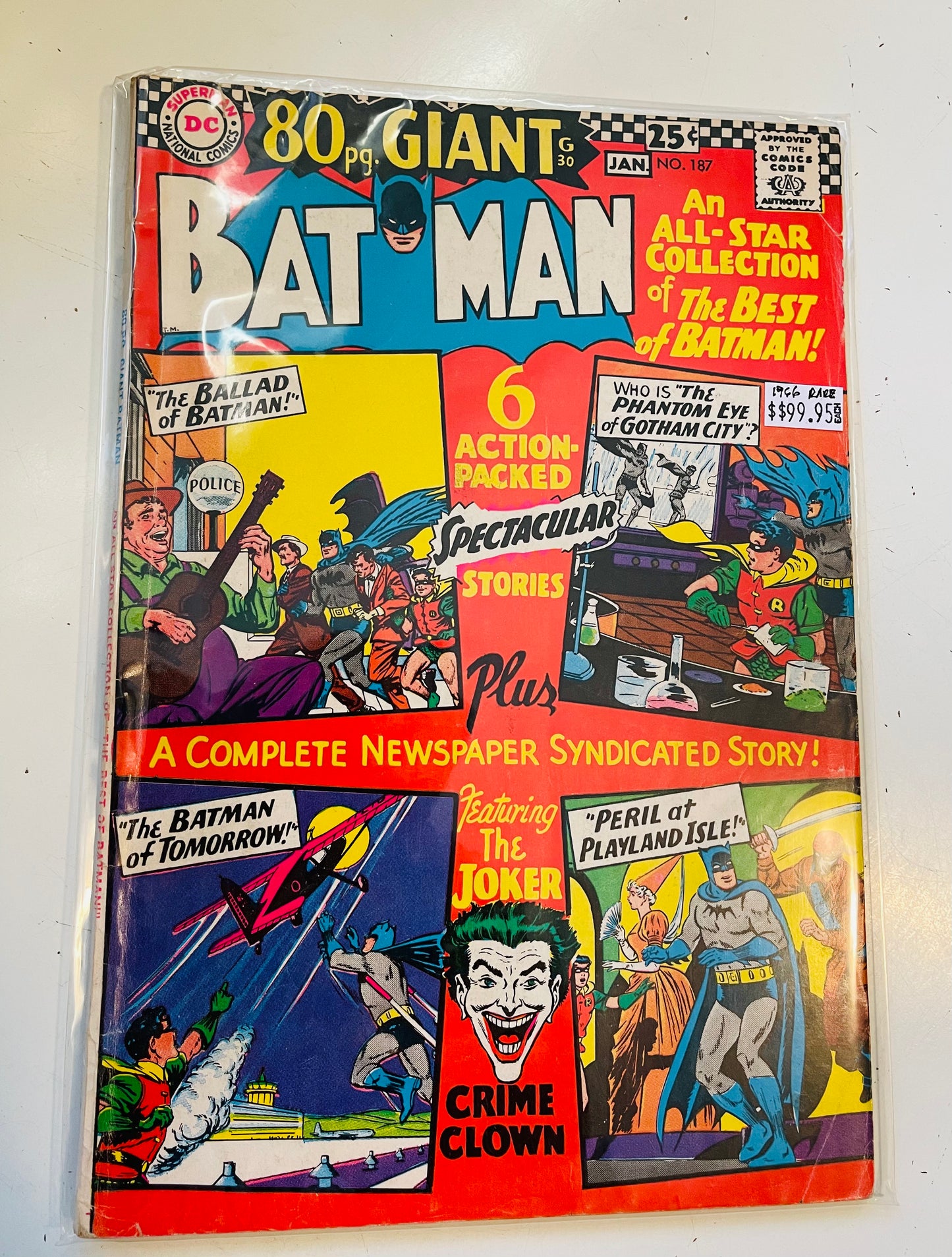 Batman #187 Giant size vintage comic book 1960s