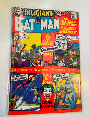 Batman #187 Giant size vintage comic book 1960s