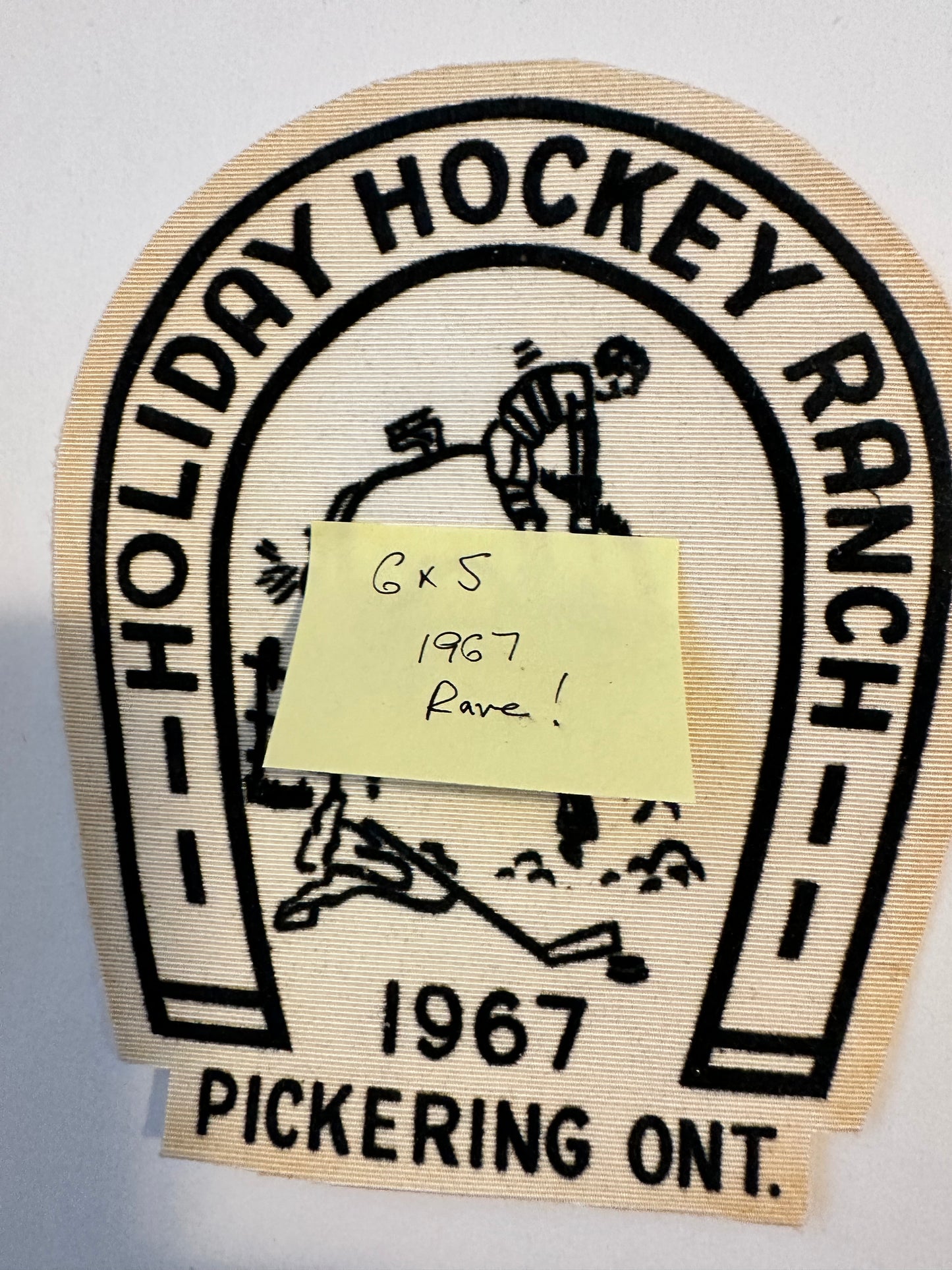 Hockey Holiday ranch rare patch 1967