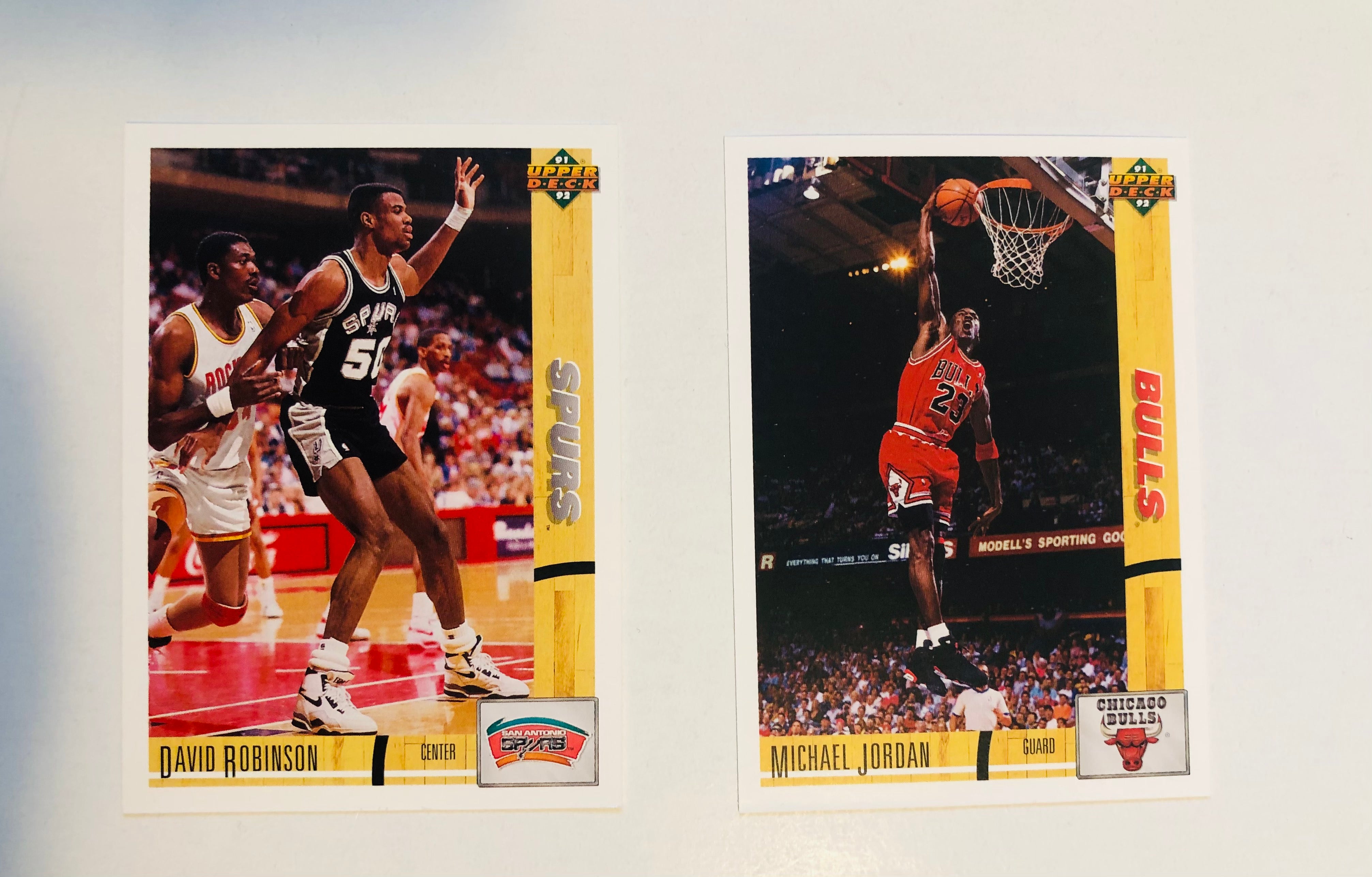 Michael Jordan/ David Robinson UD promos limited issued cards set 1990s