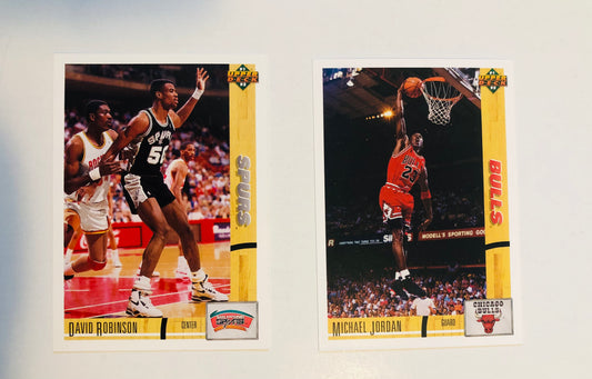 Michael Jordan/ David Robinson UD promos limited issued cards set 1990s