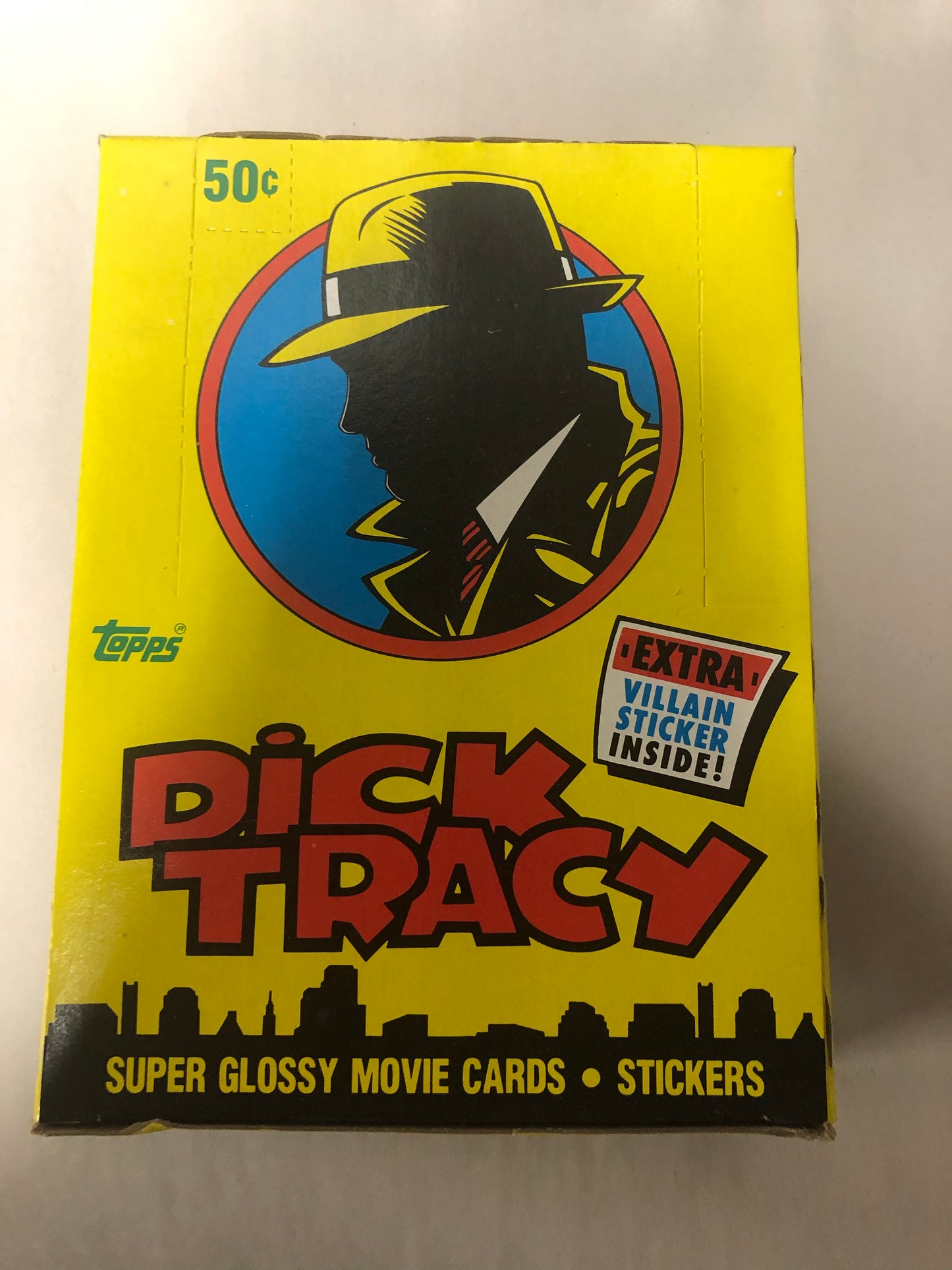 Dick Tracy movie Topps cards 36 packs box 1990