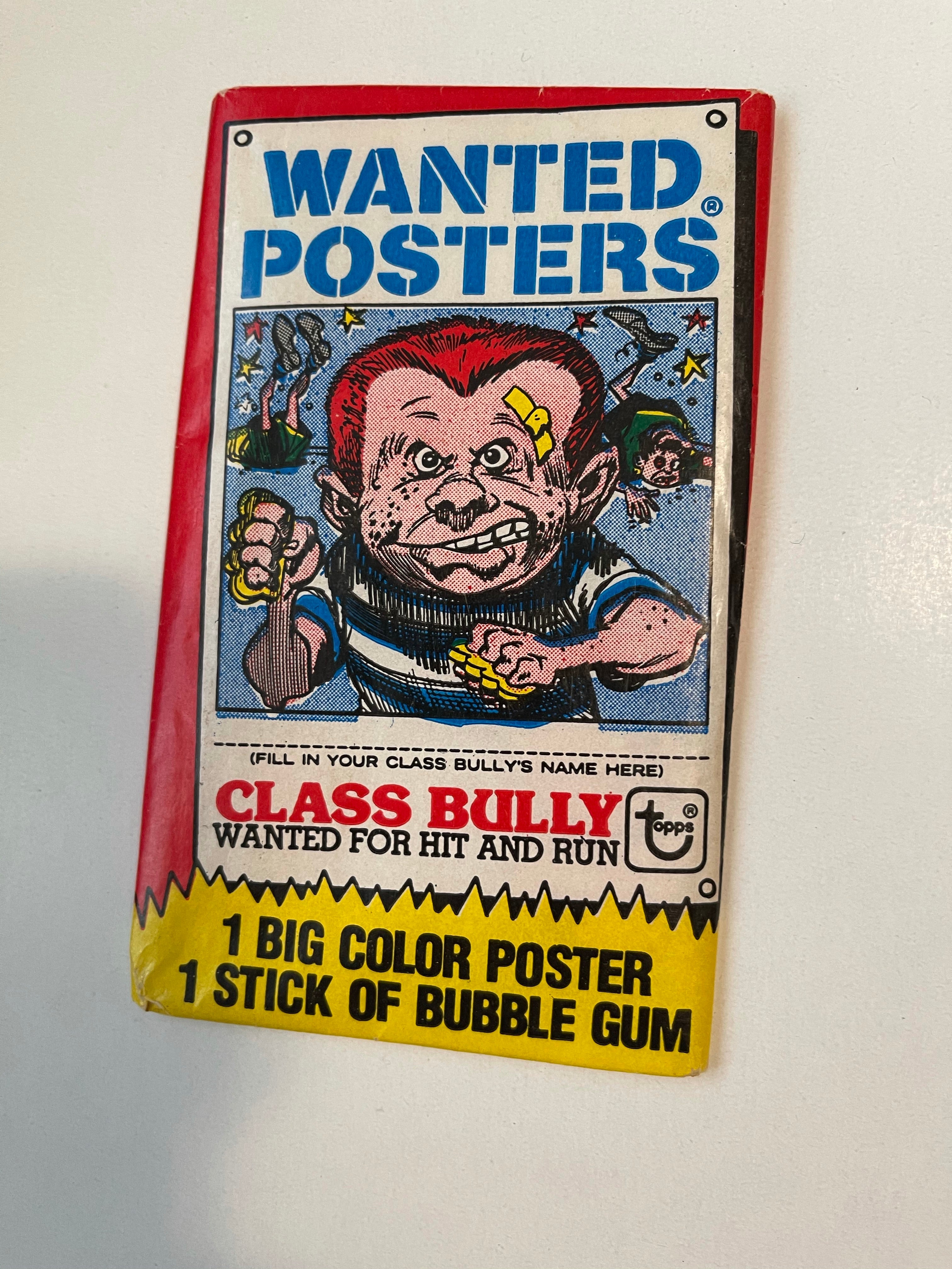 Wanted posters Topps pack from 1980