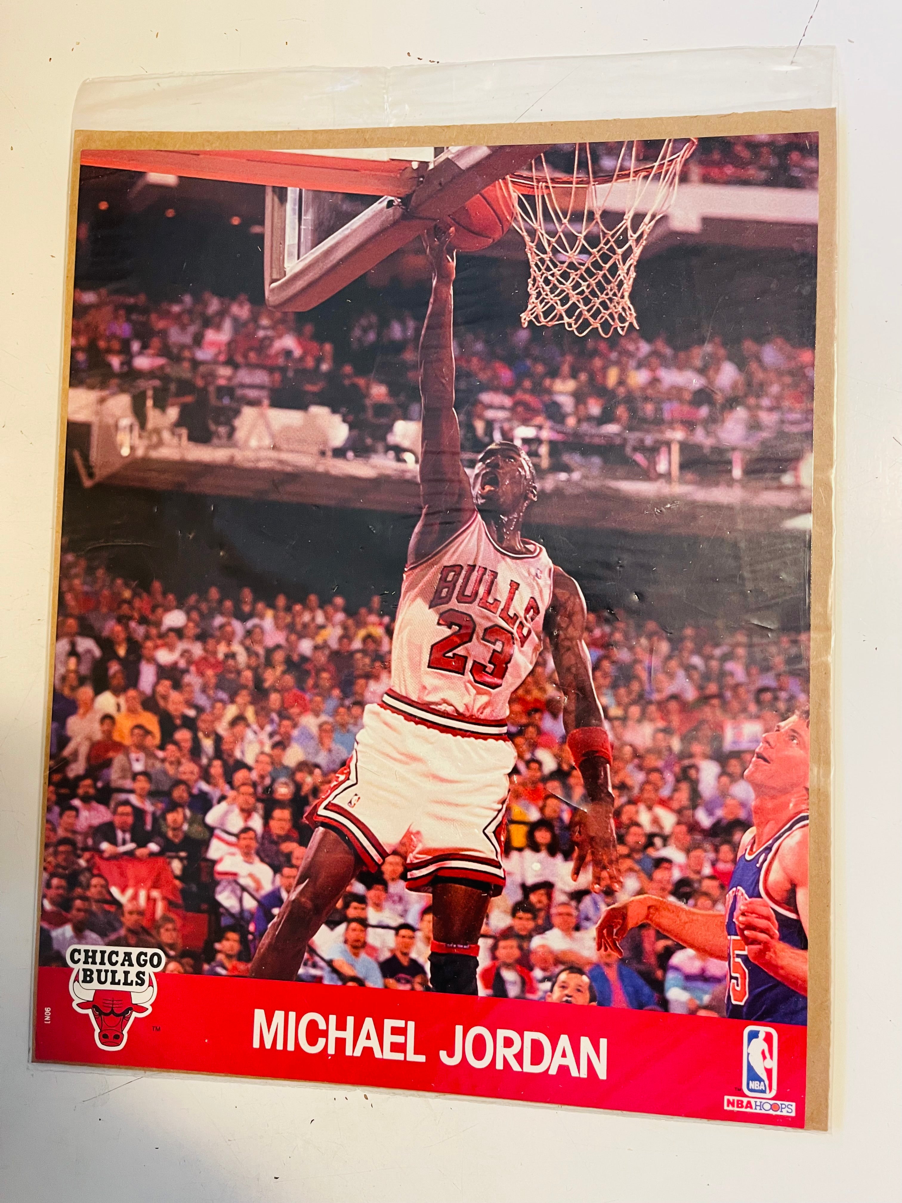Michael Jordan NBA legend Hoops basketball 8x10 factory sealed card 1990