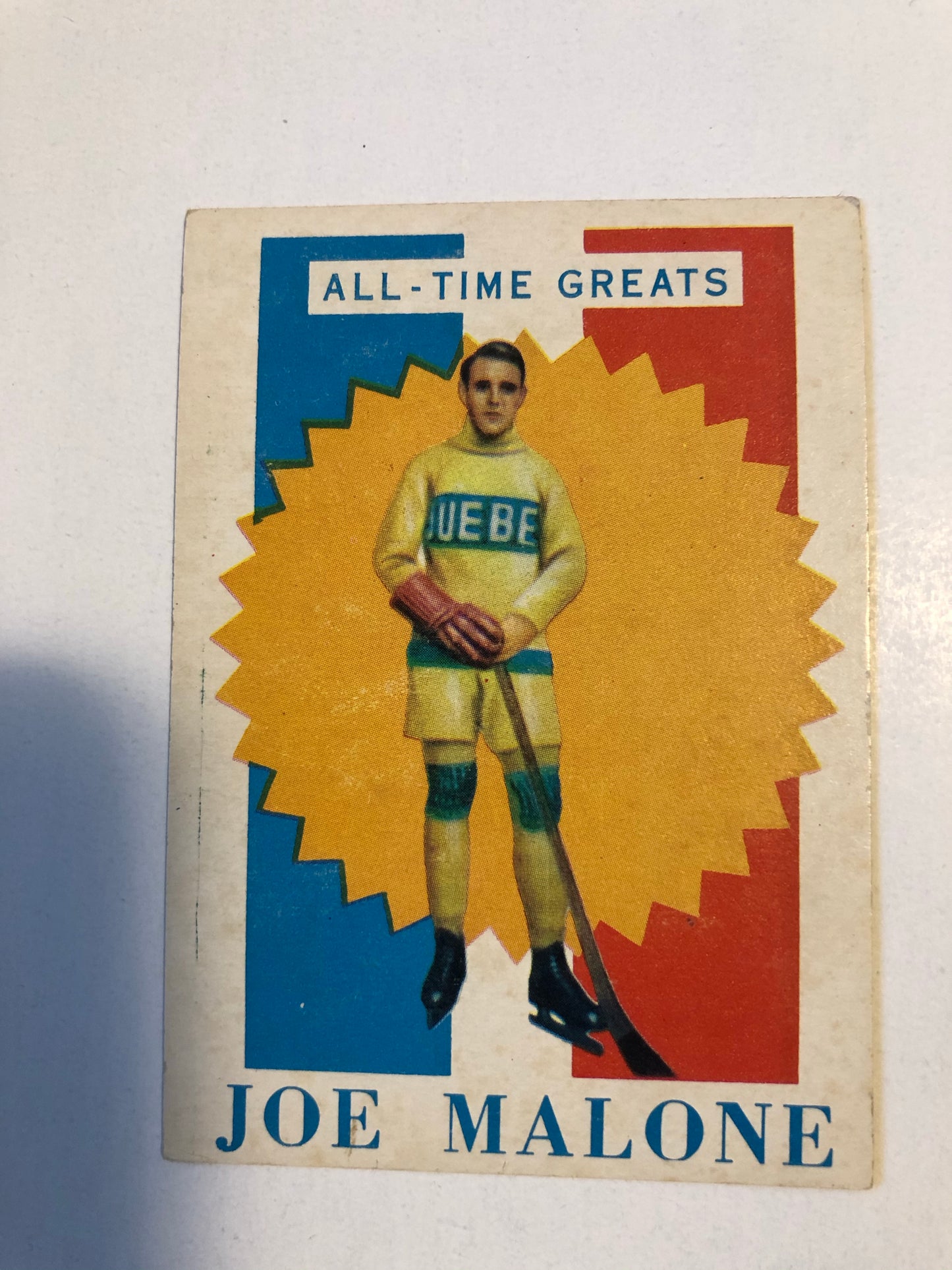 Joe Malone parkhurst hockey card 1955