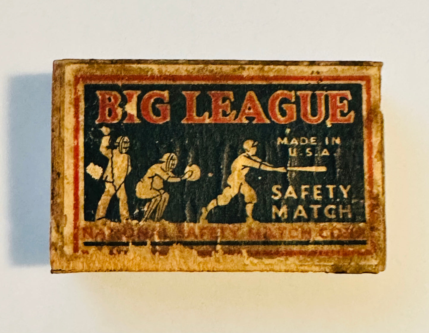 Baseball rare empty vintage match box 1910-1916?