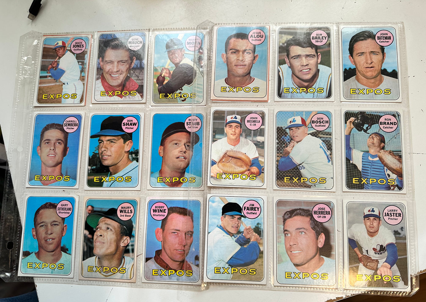 1969 Montreal Expos baseball first year 21 cards lots deal