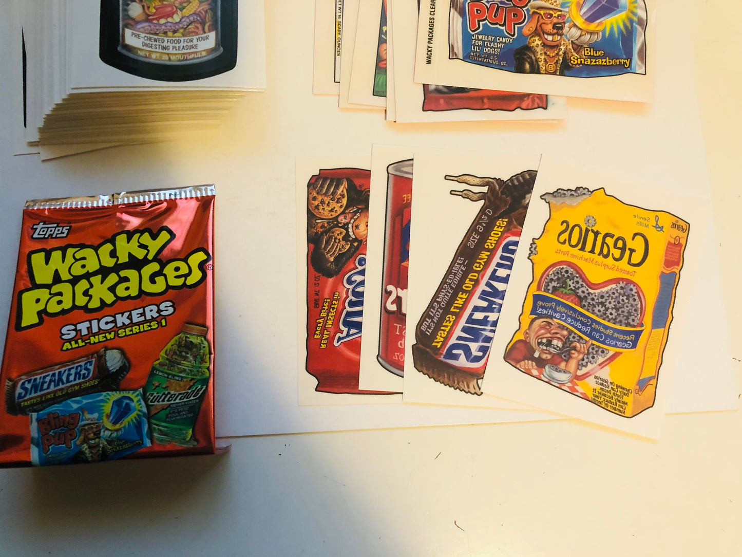 Wacky Packages stickers series 1 set with 2 insert sets 2013