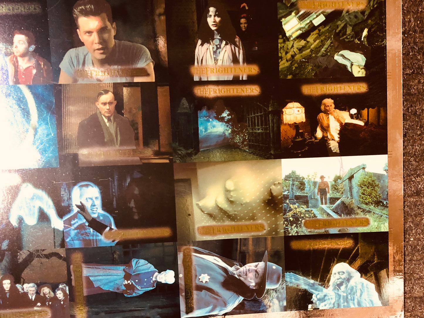 Frighteners movie foil cards numbered uncut sheet 1990s