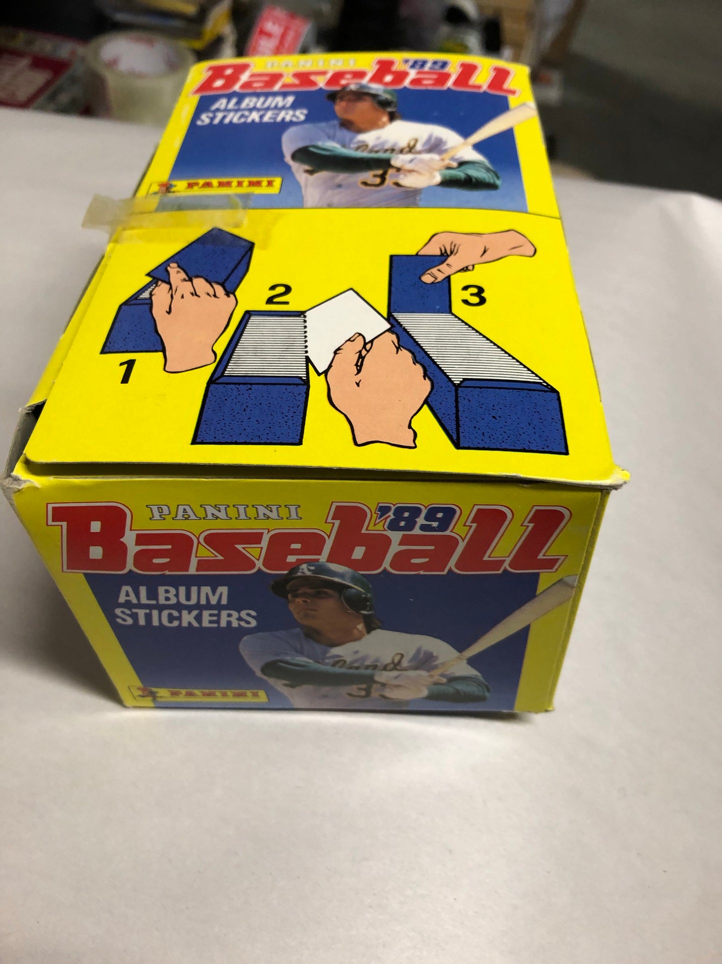 Baseball Panini rare full factory sealed 100 packs box from 1989