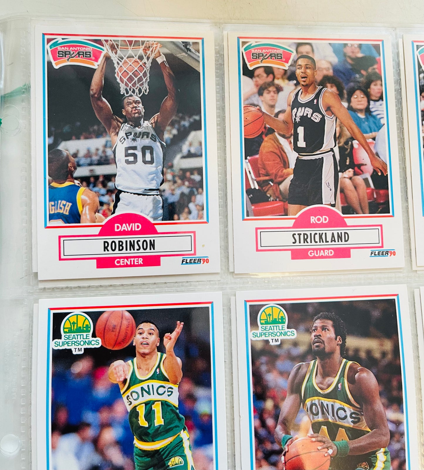 1990 Fleer basketball cards high grade condition set