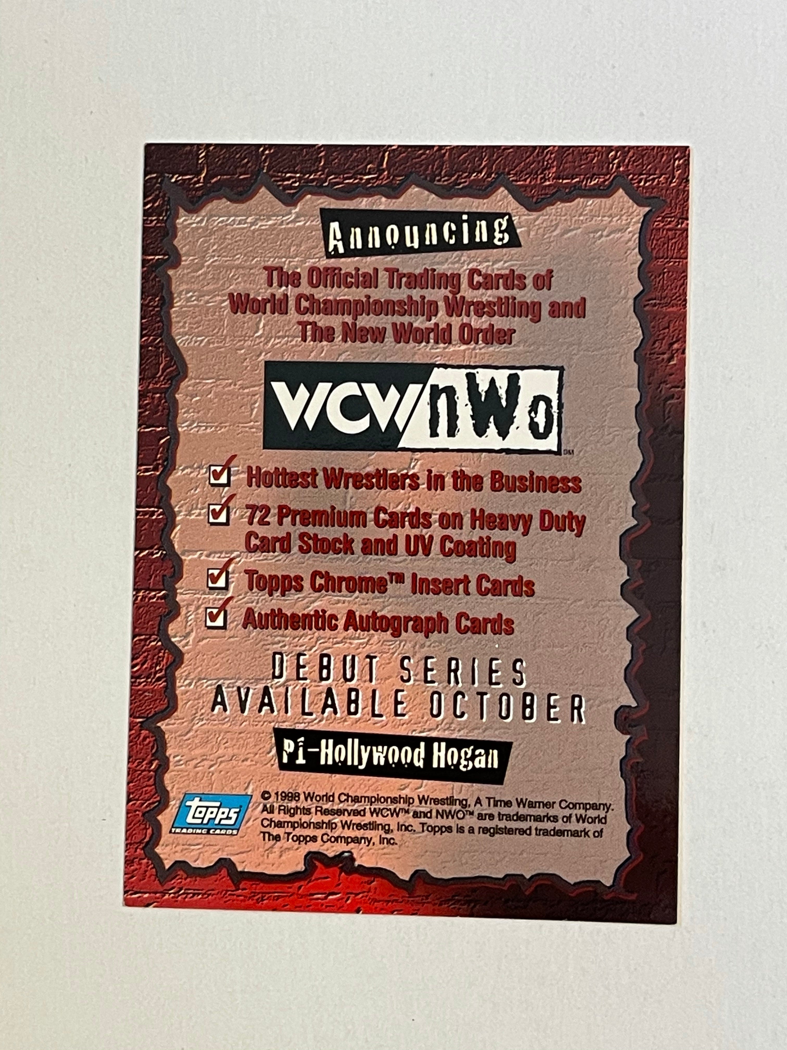 Hulk Hogan WCW/NWO rare Topps wrestling promo card 1998
