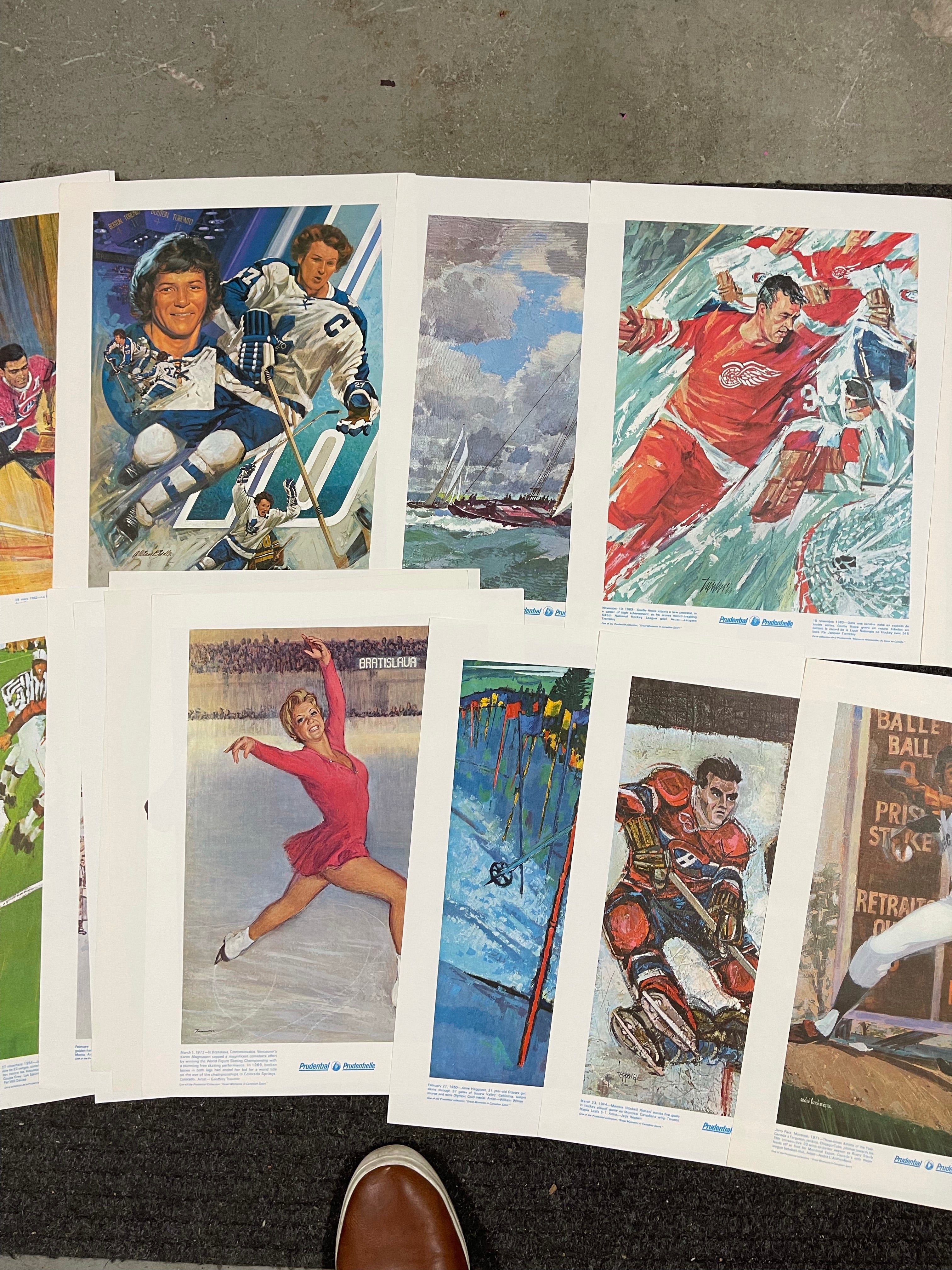 Prudential Insurance Sports Legends rare find 23 lithographs set