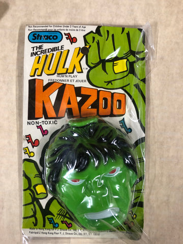 Hulk vintage Kazoo in sealed package.