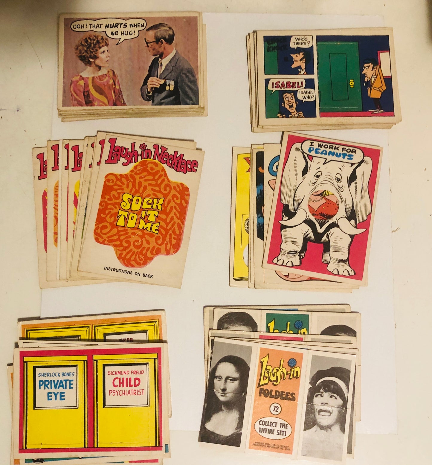 1968 opc rare Laugh-in master set with all insert card sets