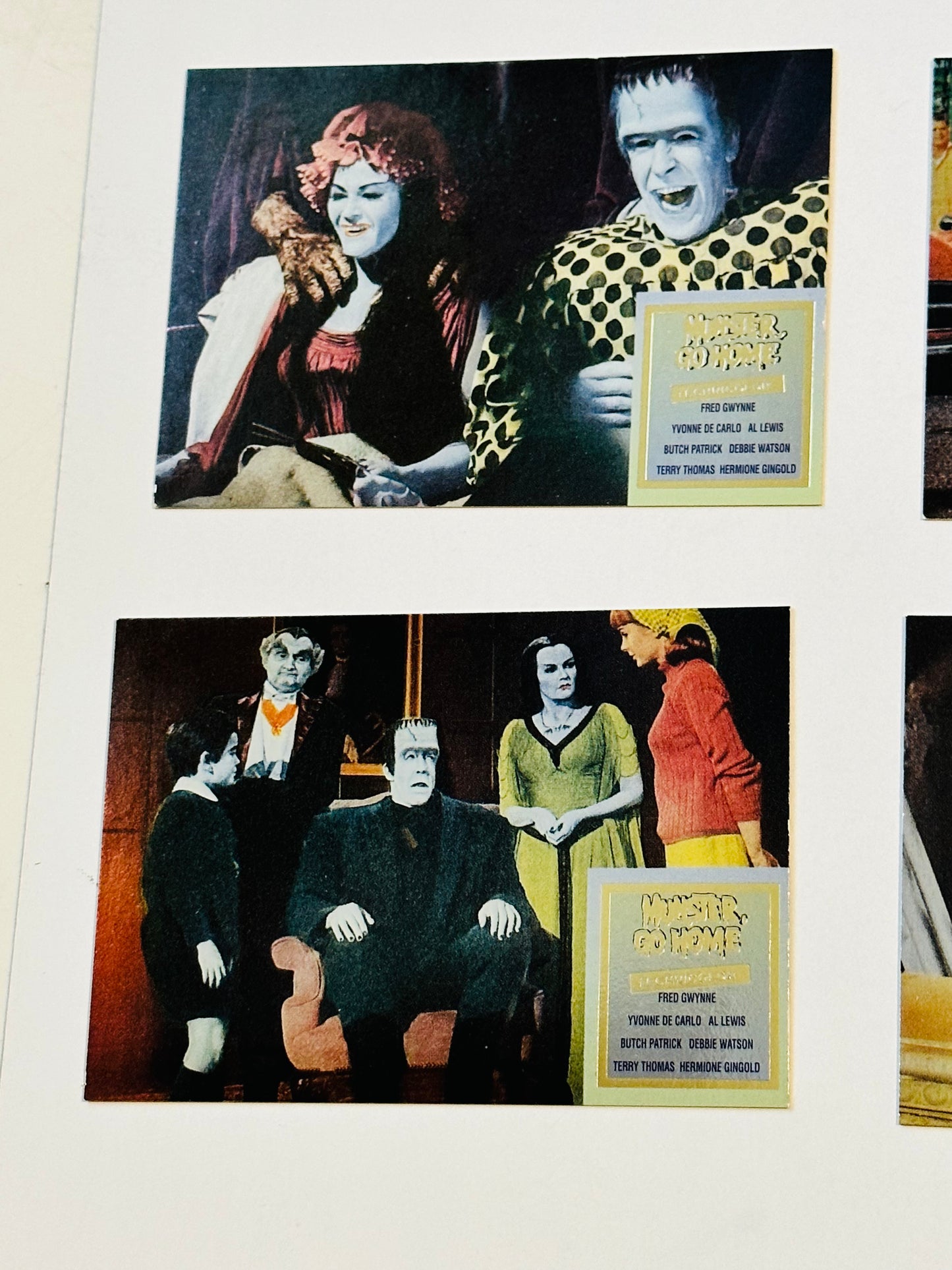 The Munsters TV show rare 4 foil cards insert set 1996