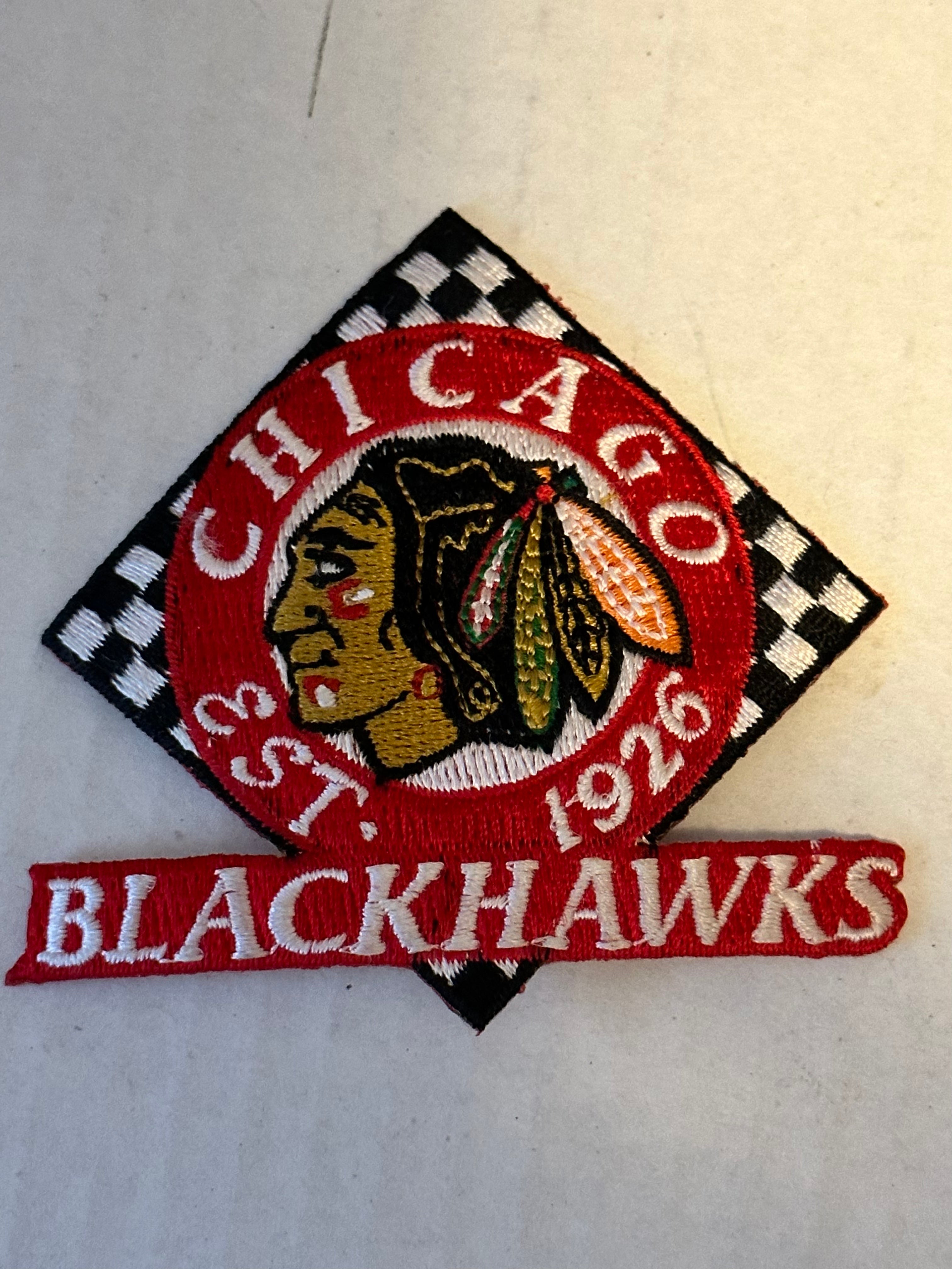 Chicago Blackhawks vintage hockey patch 1980s