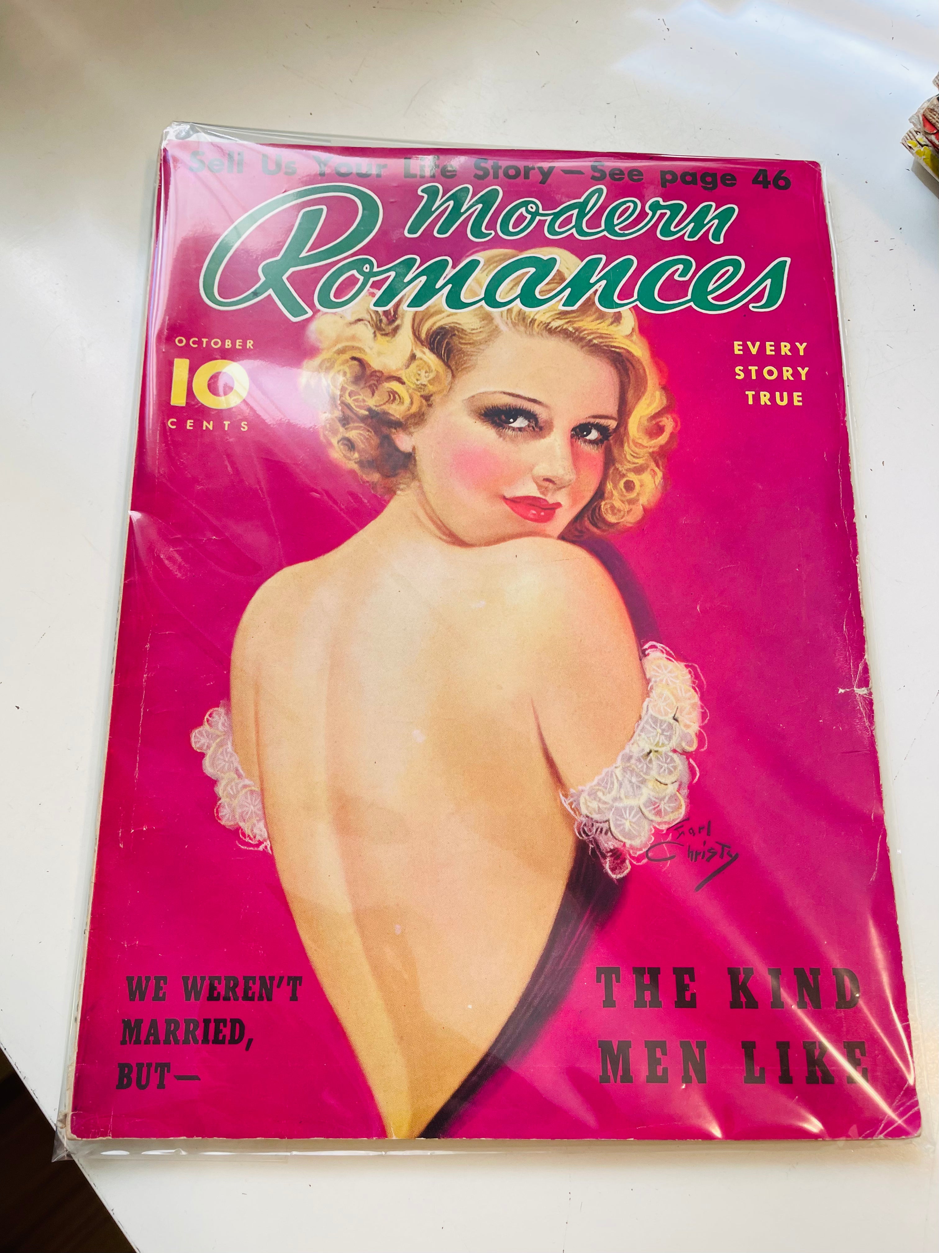 Modern Romance rare Pulp magazine 1936