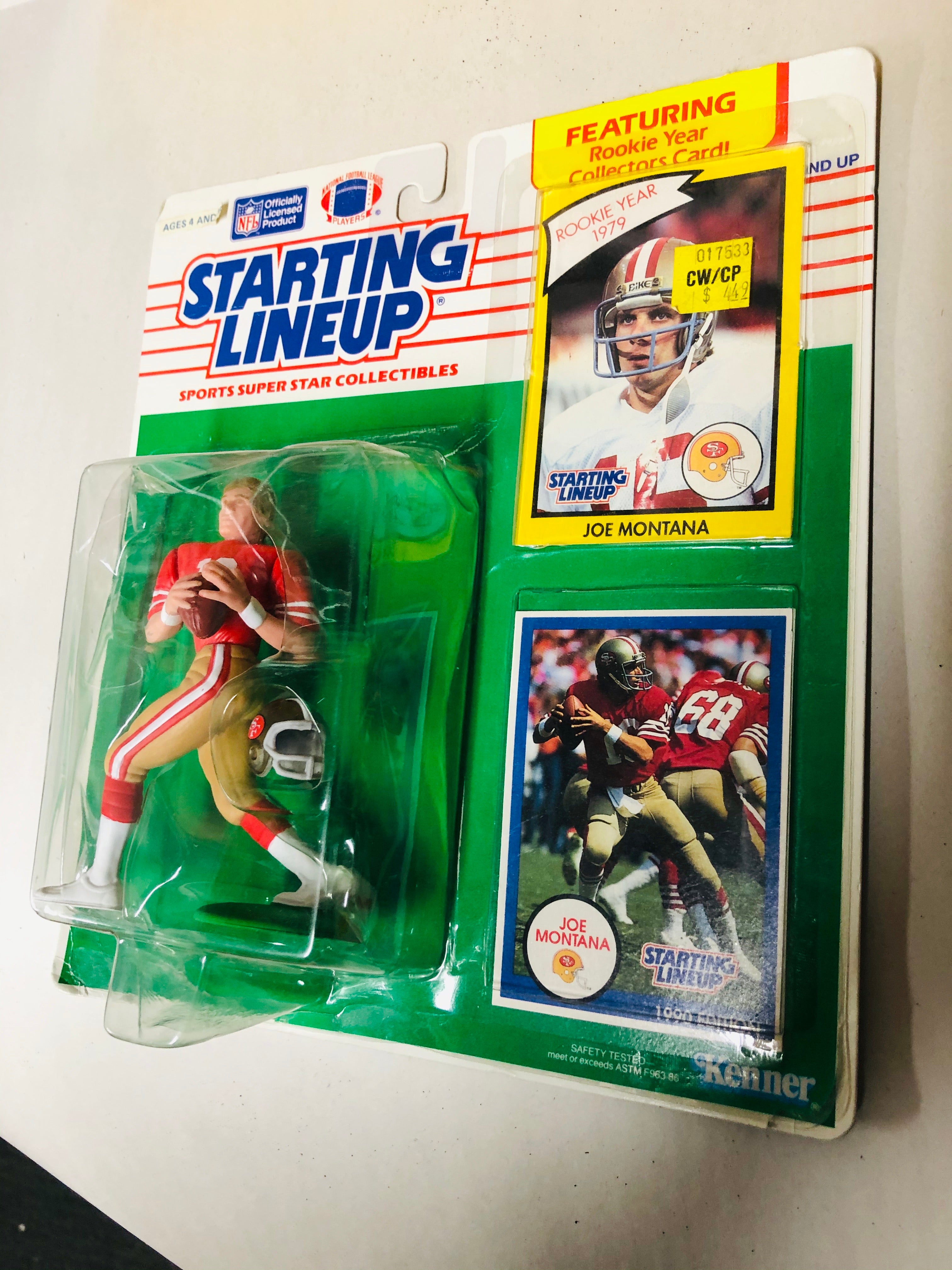 Joe Montana NFL football Starting Lineup 1990