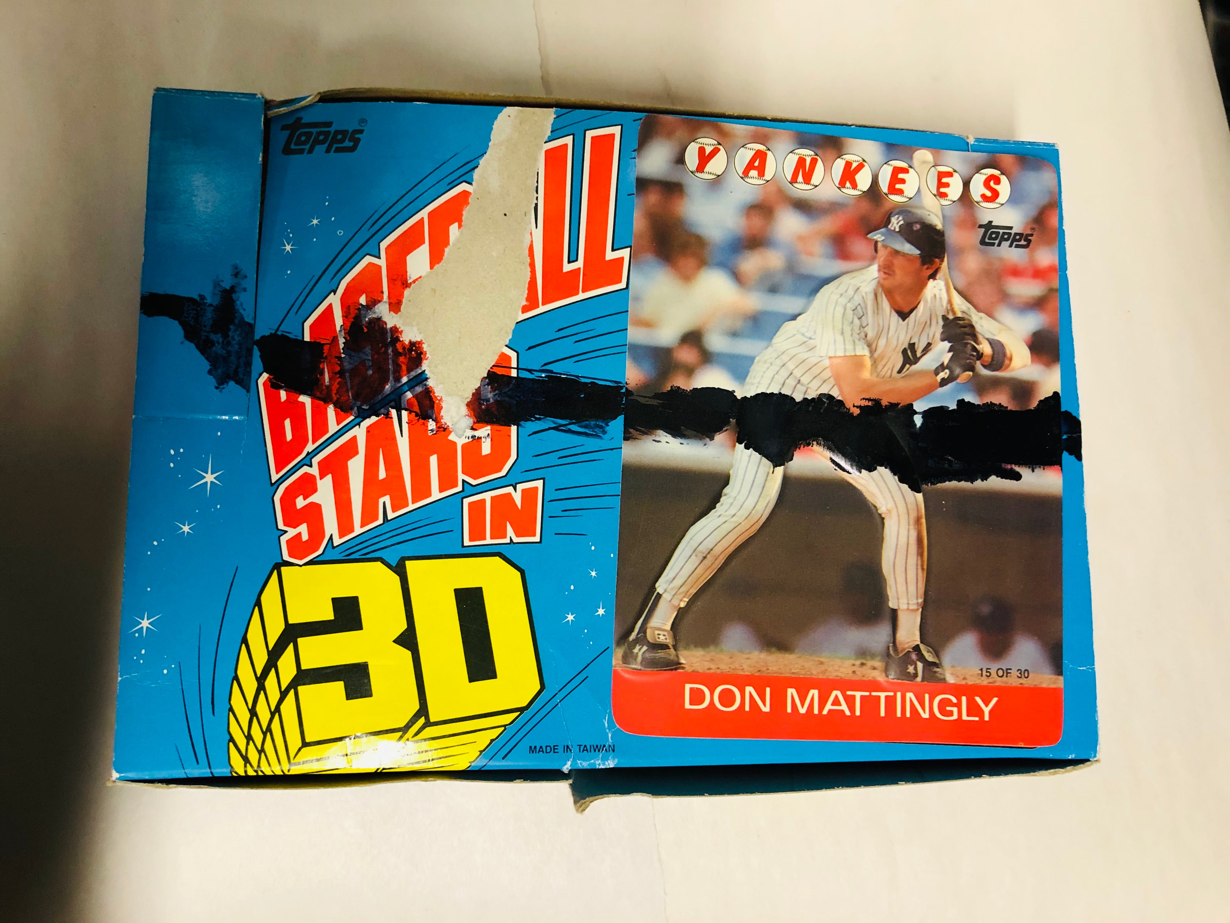 1986 Topps 3-D Baseball cards box