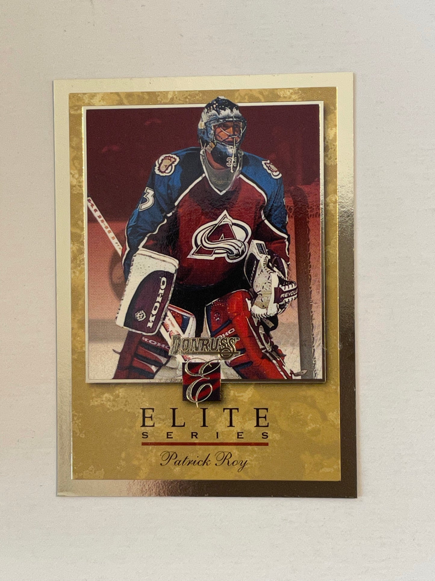 Patrick Roy Montreal Canadiens hockey rare Donruss Elite series insert card 1996