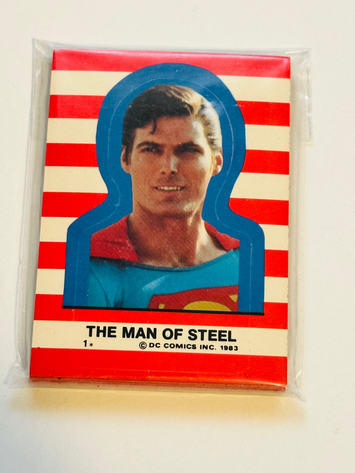 Superman 3 movie rare stickers set 1983