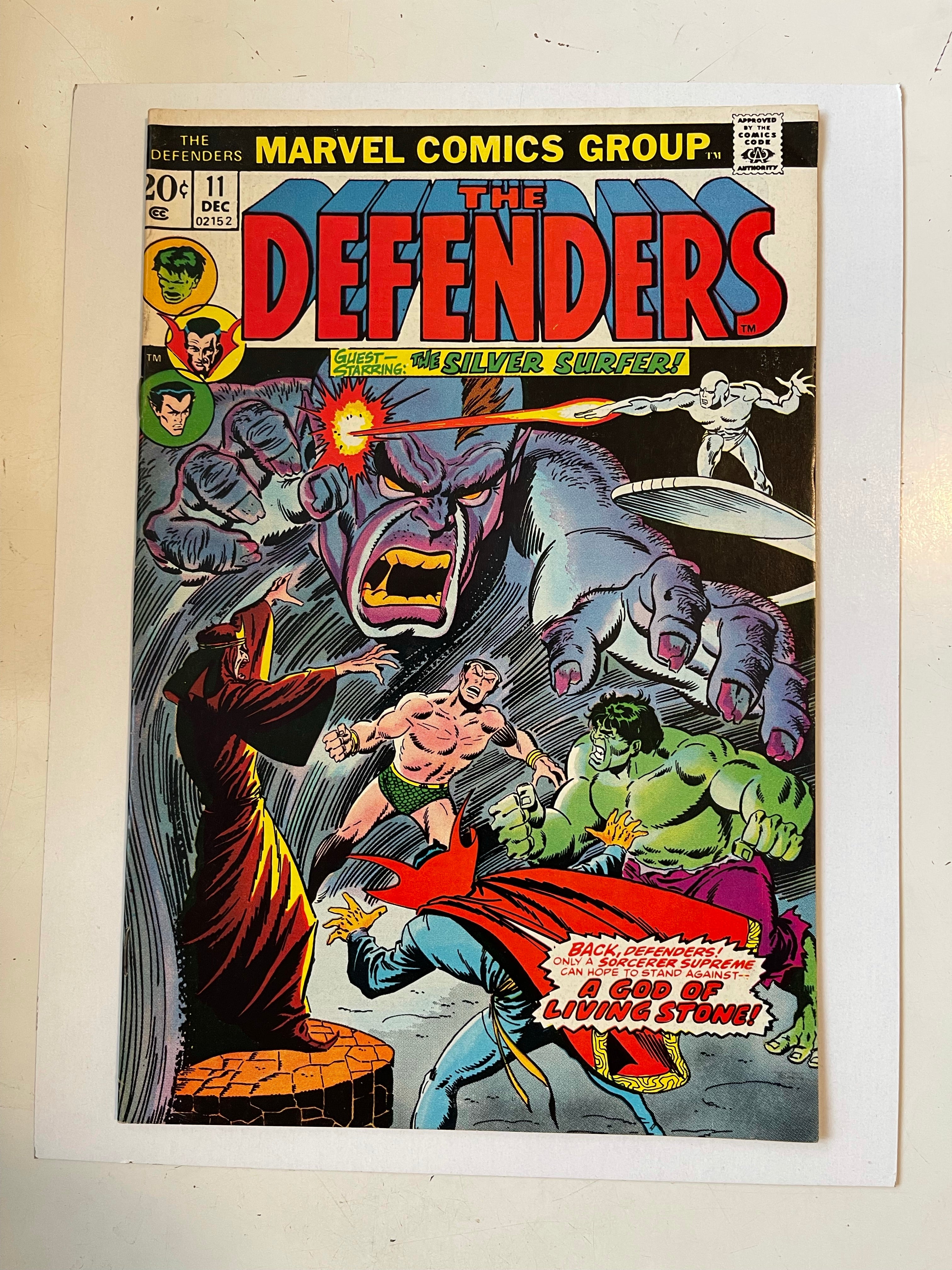 Defenders #11 Vf high grade comic book 1972