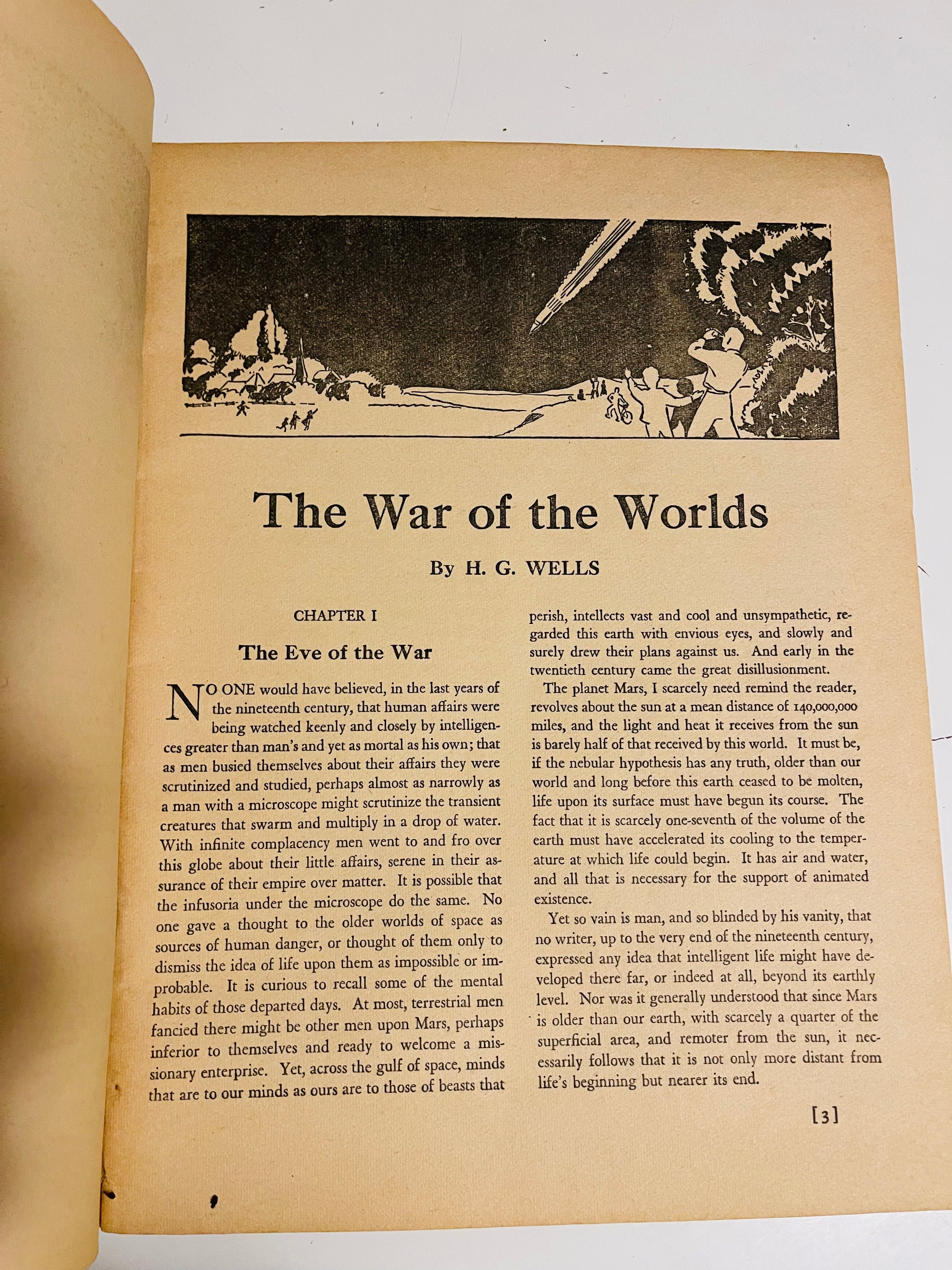 The War of the Worlds rare Illustrated digest 1938