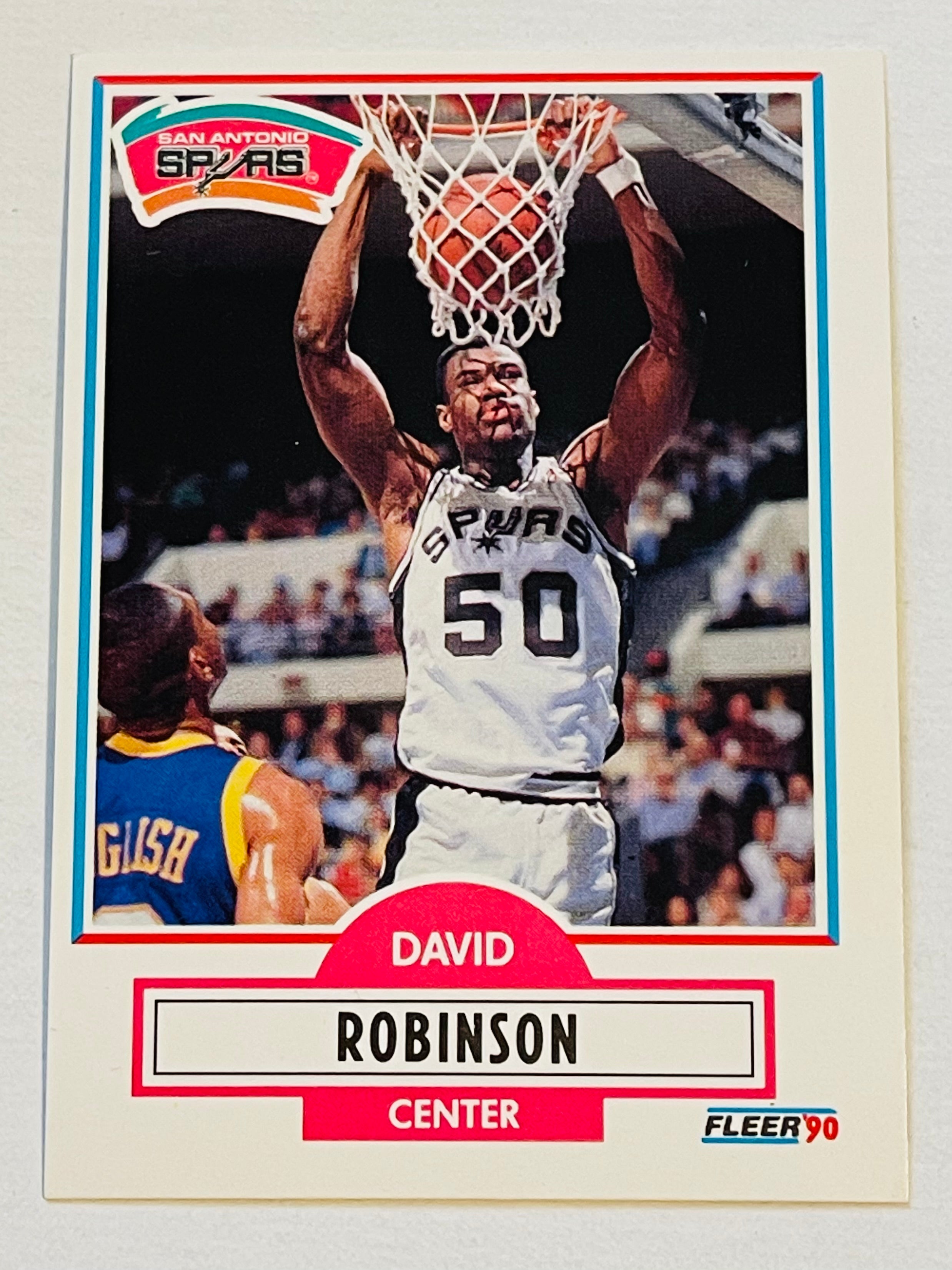 David Robinson Fleer basketball rookie card 1990