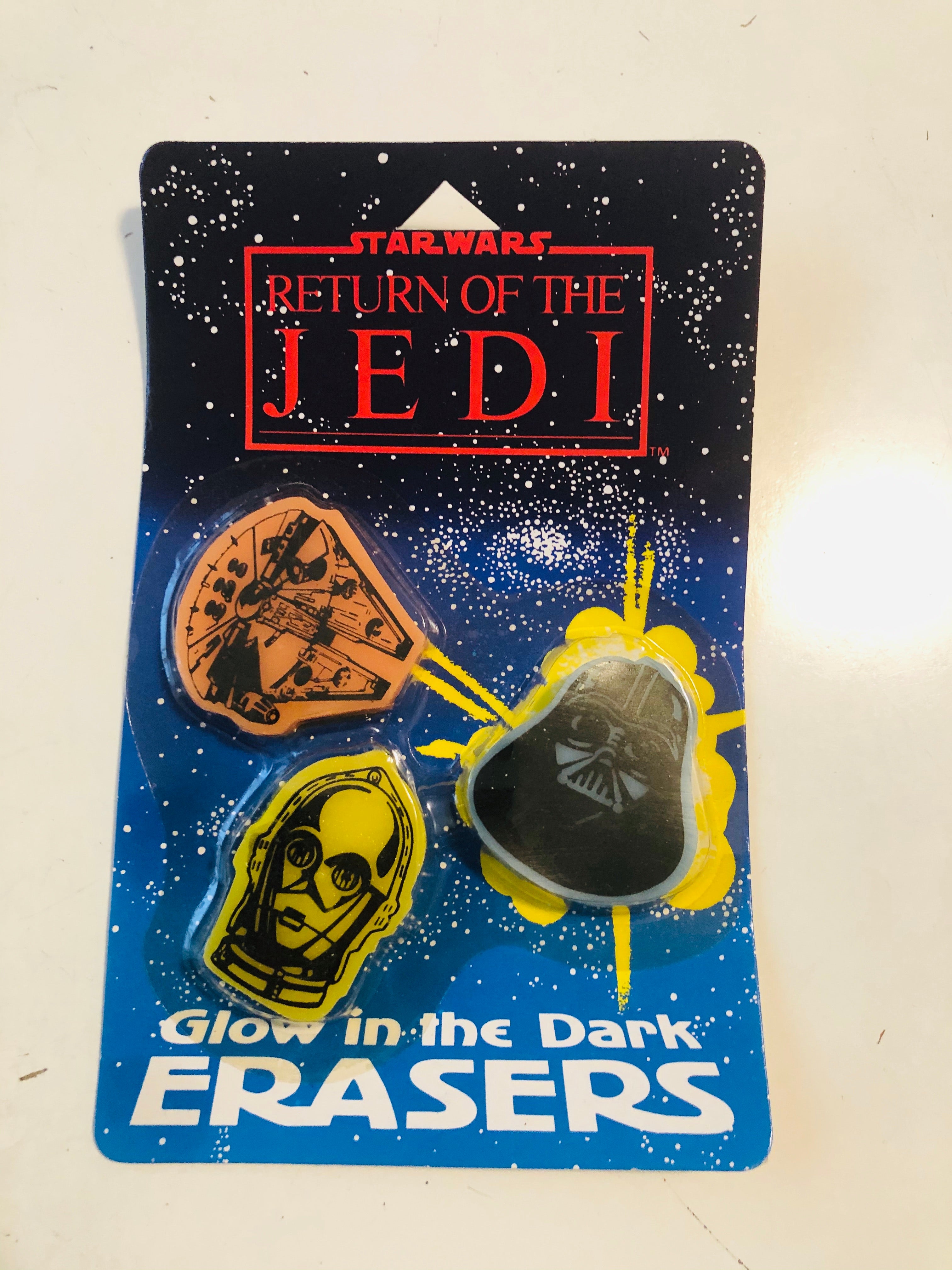 Star Wars Return of Jedi erasers set 1983