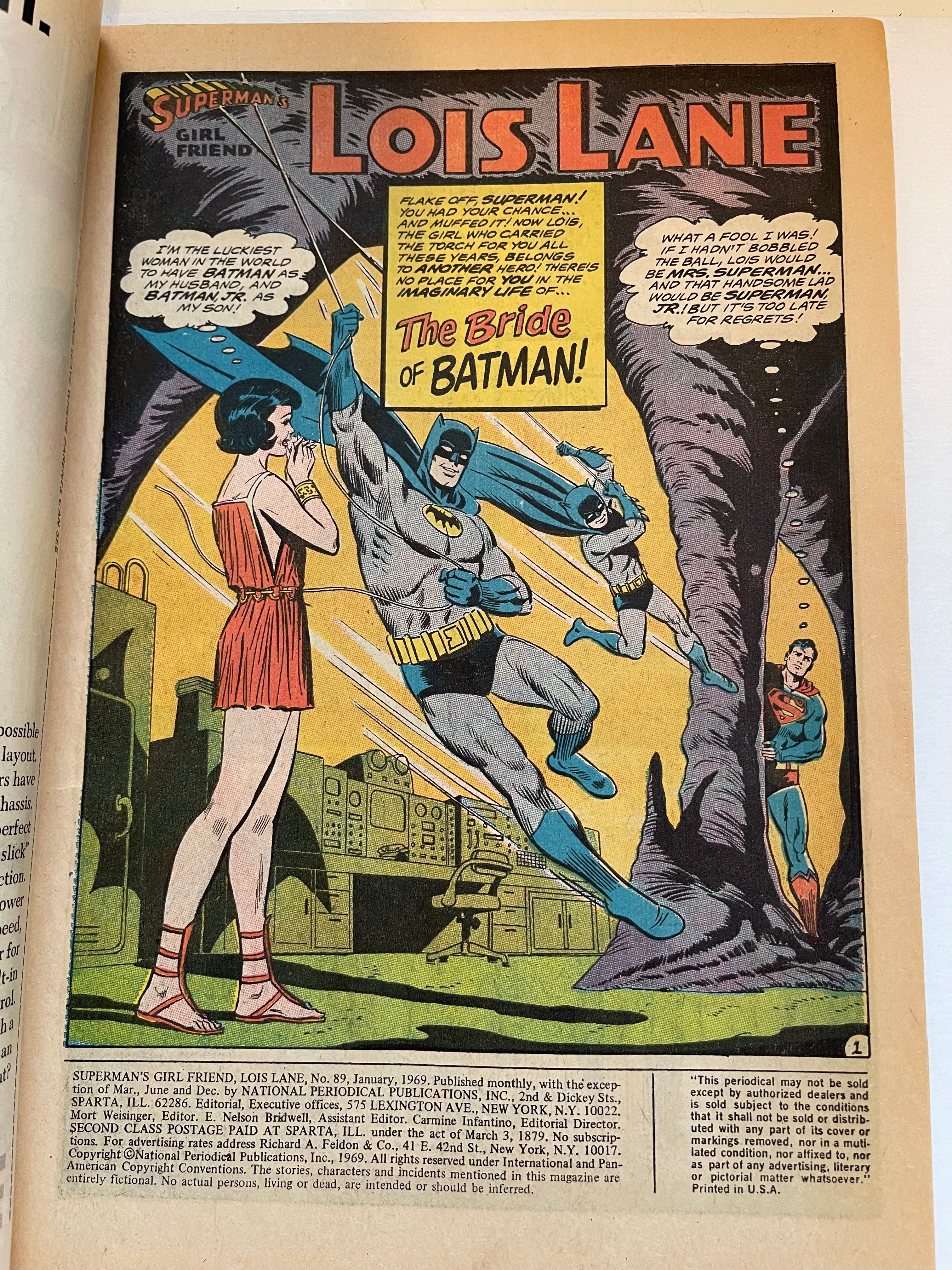Superman’s Girlfriend Lois Lane Vf #89 comic
