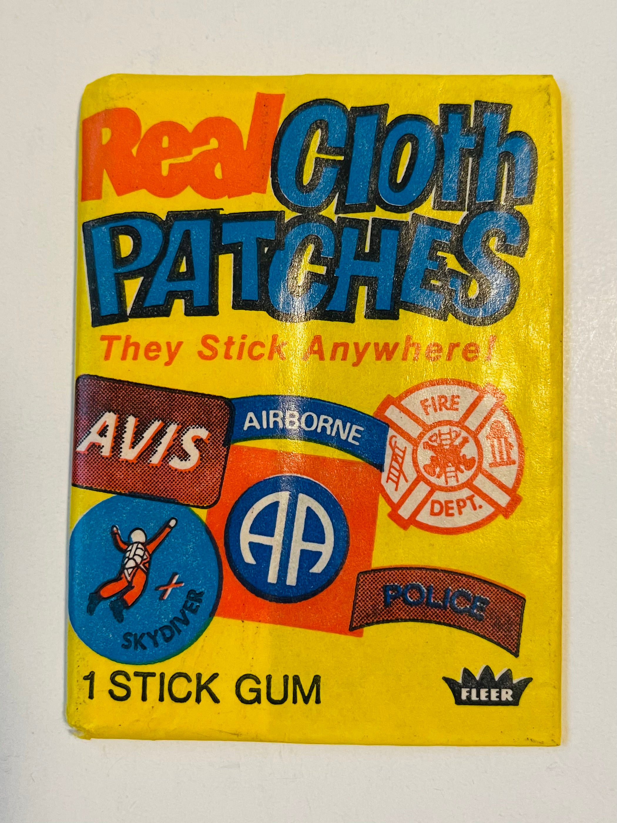 Real Cloth Patches Fleer sealed pack 1973