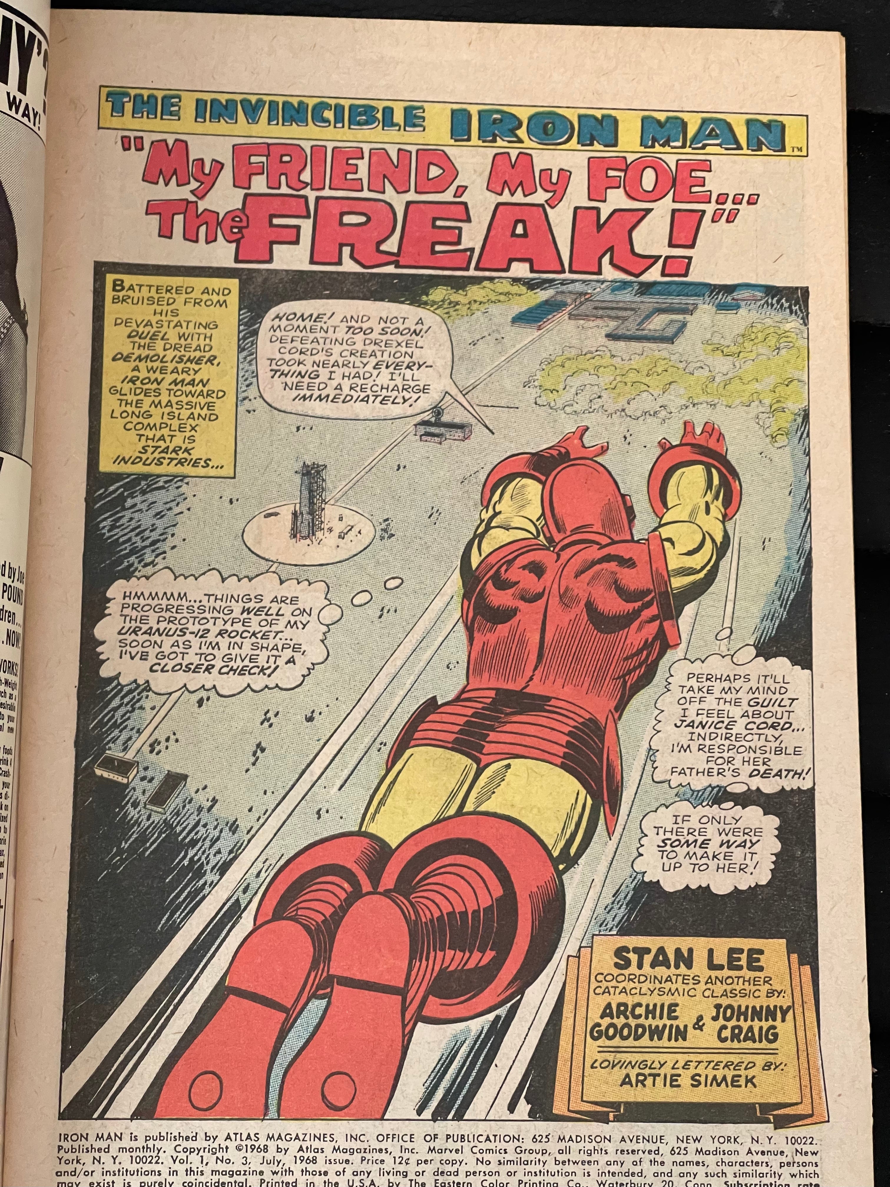 Iron Man #3 high grade comic book