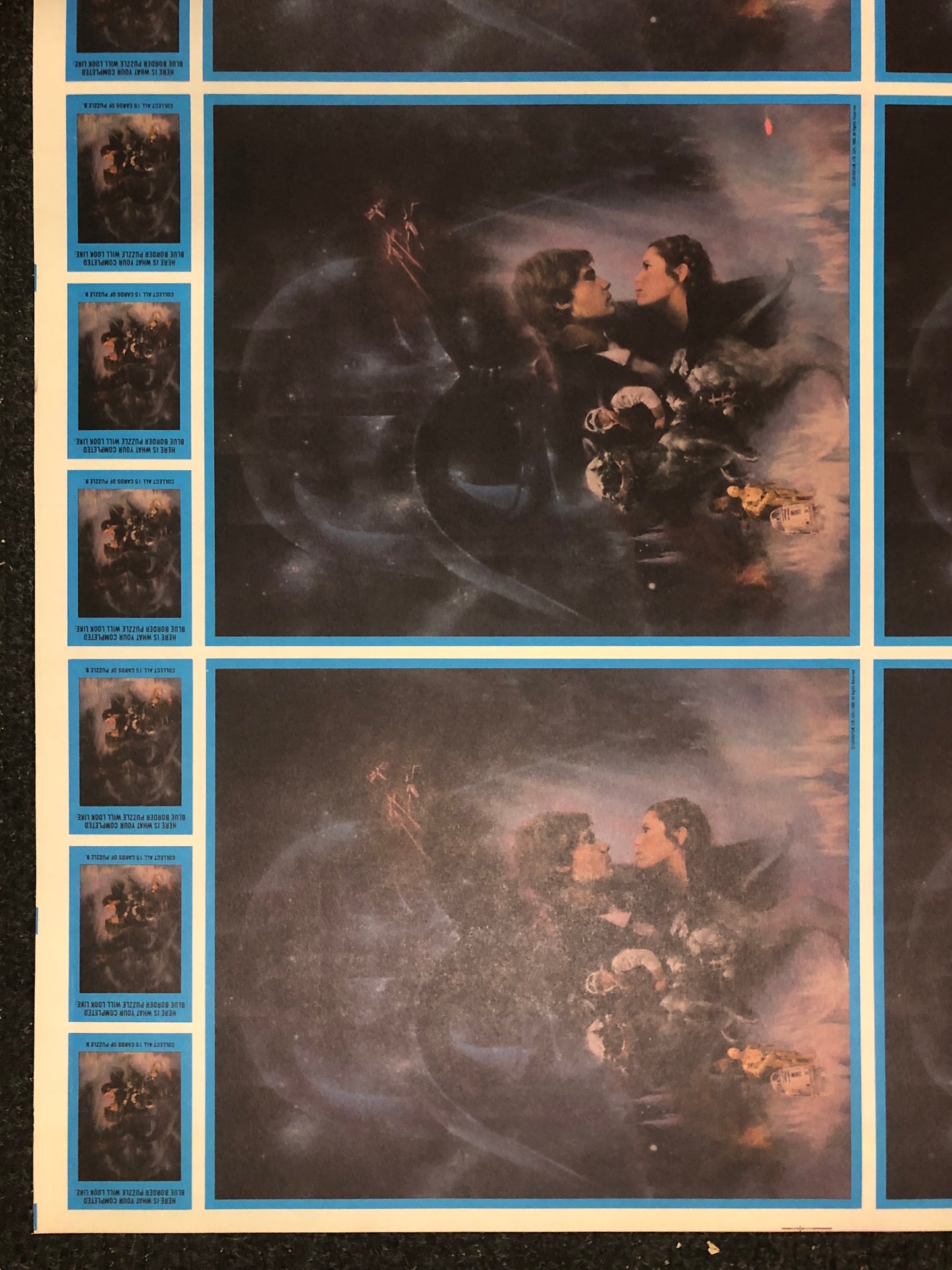 Star Wars Empire Strikes back series 2 stickers rare uncut cards sheet 1980