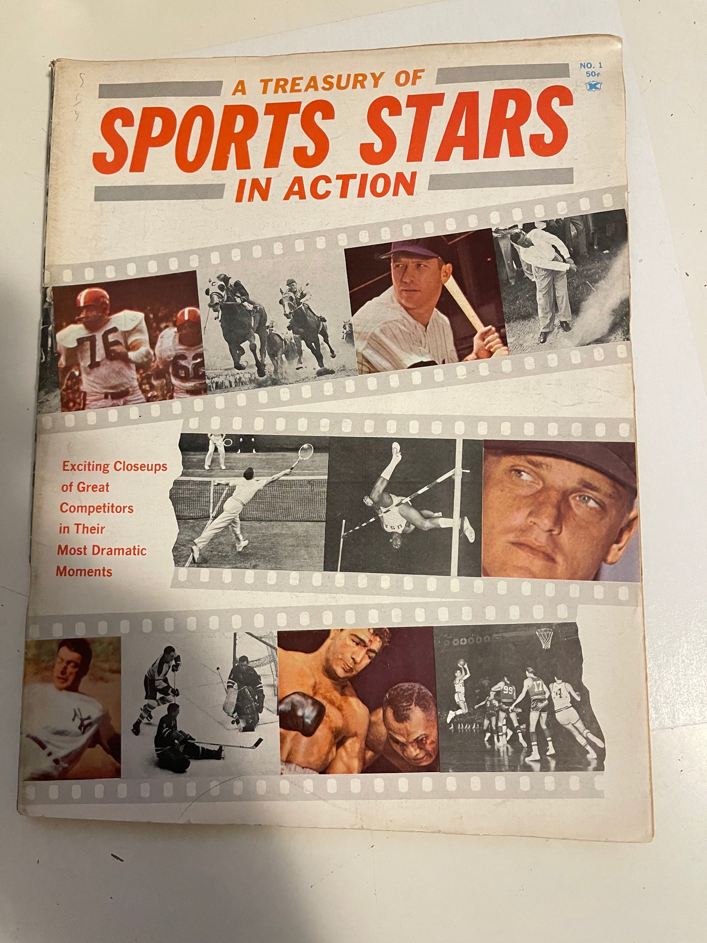 Sports Stars in action photos magazine #1 from 1961