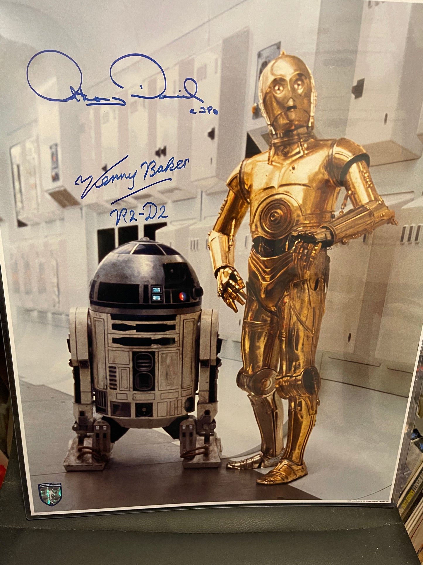 Star Wars Anthony Daniels and Kenny Baker rare 16x20 double autograph with Official Pix COA