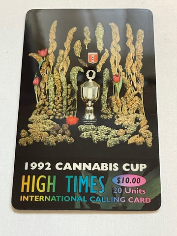 High Times Canada cup phonecard