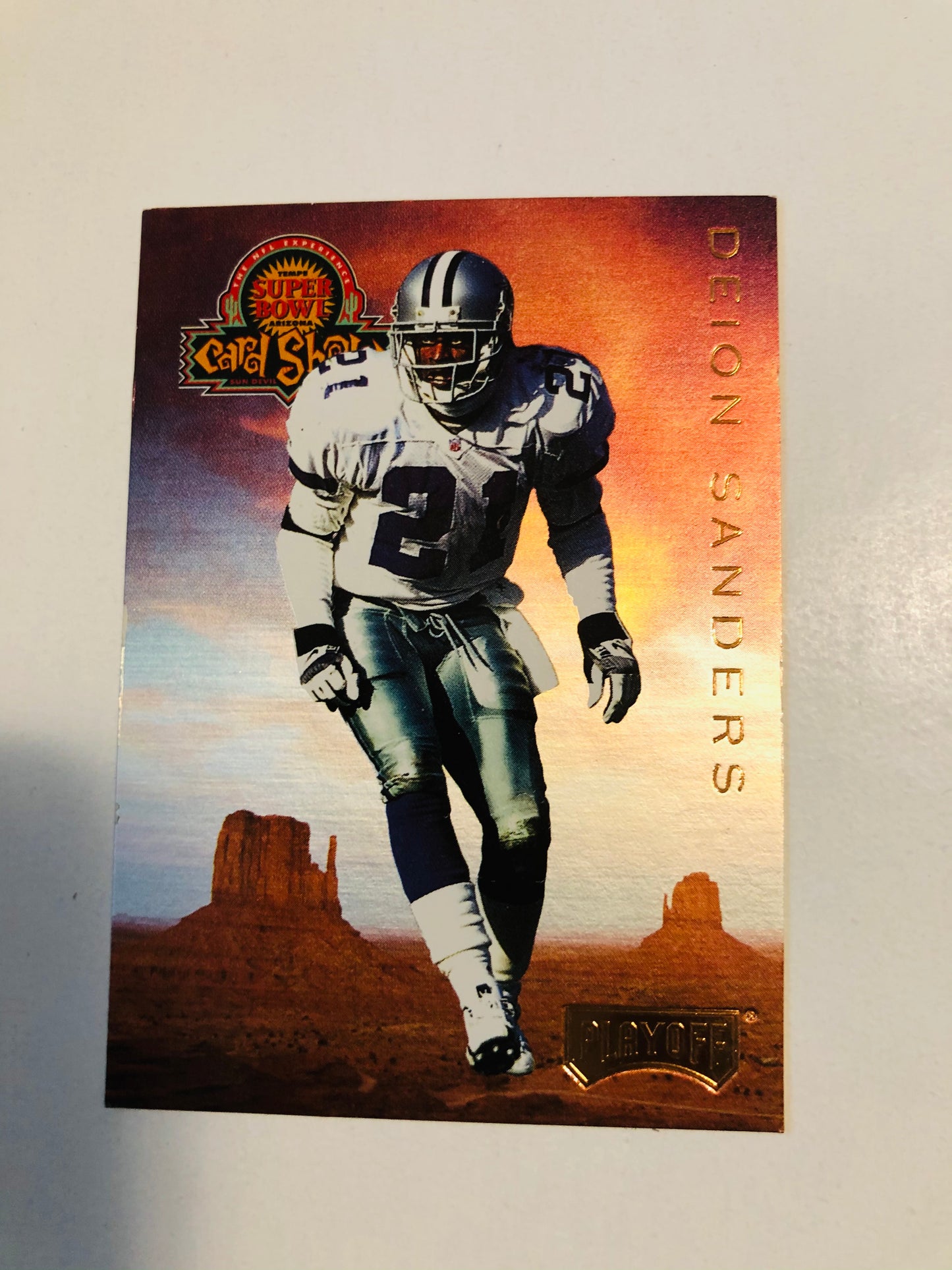 Deion Sanders super bowl card show special playoff football card 1995