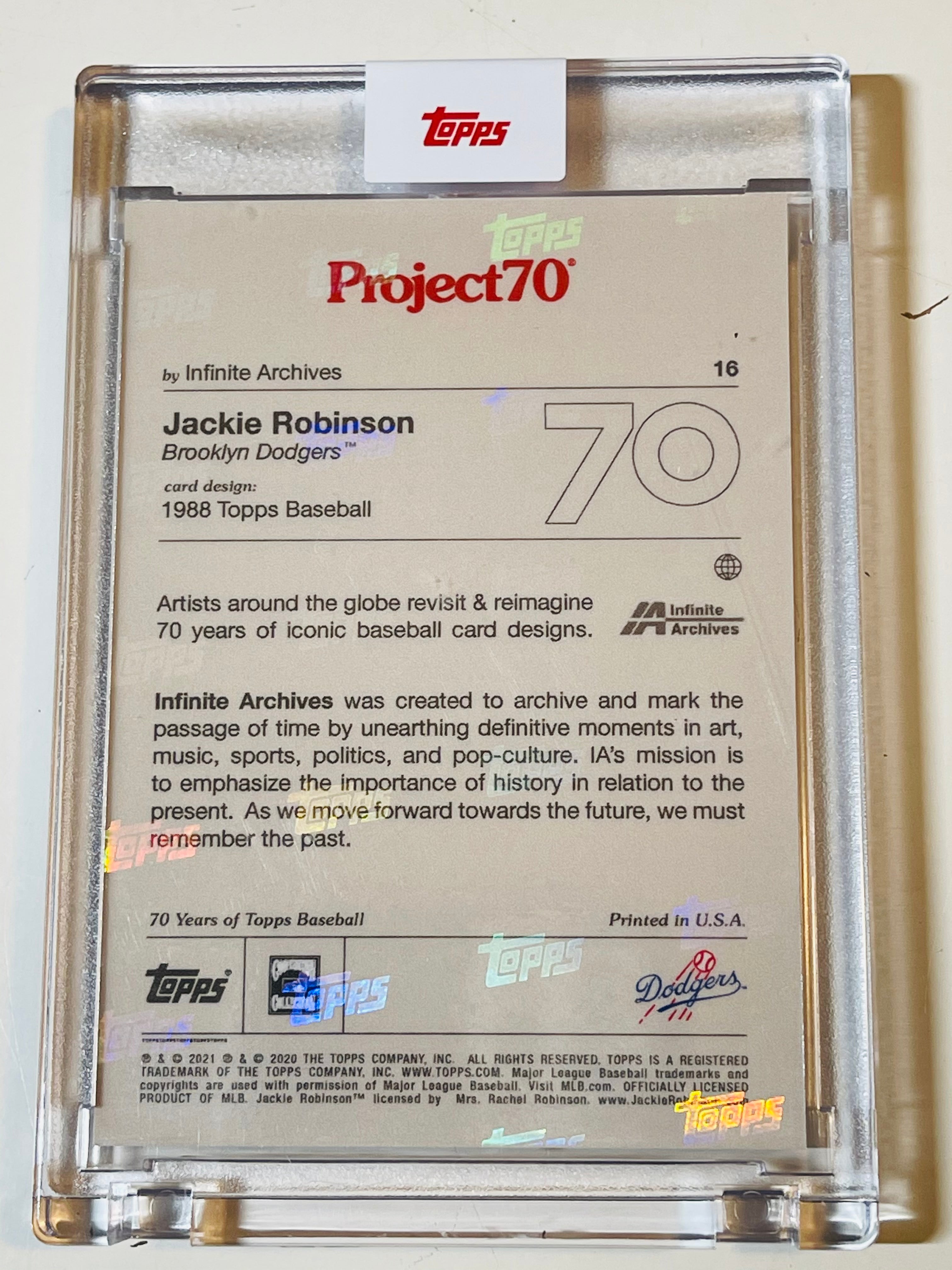 Jackie Robinson Topps project 70 baseball card 2021