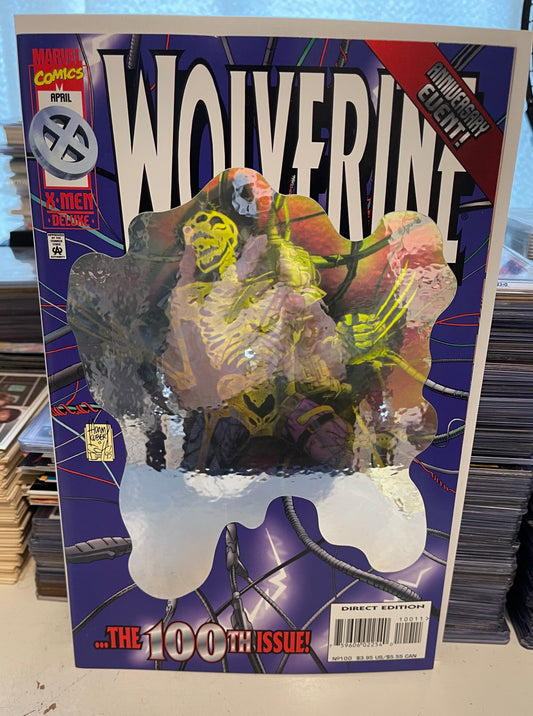 Wolverine 100 Hologram cover VF/NM condition 1996