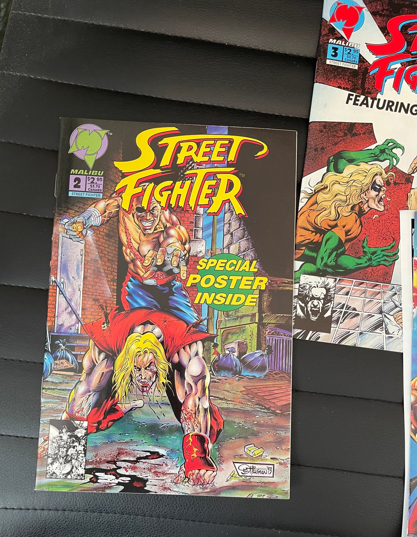 Street Fighter Malibu comics 1-3 lot deal 1993