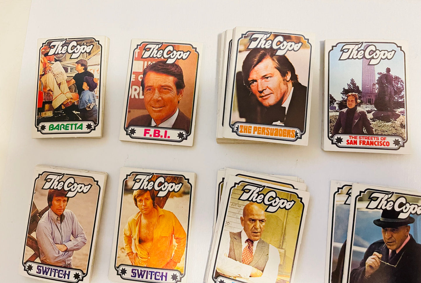 Cops TV shows rare Monty Gum cards set 1976