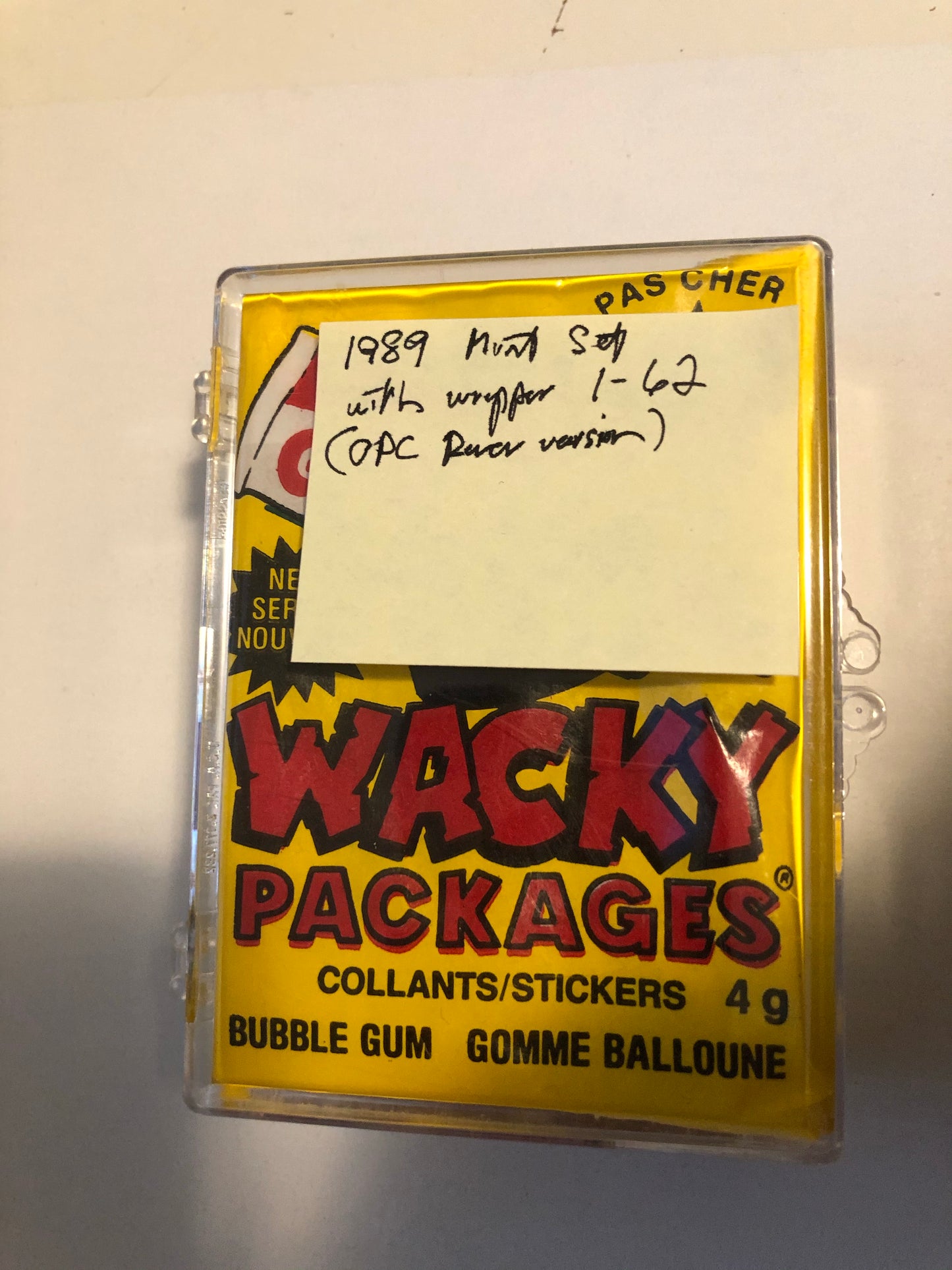 1989 opc Wacky Packages cards set