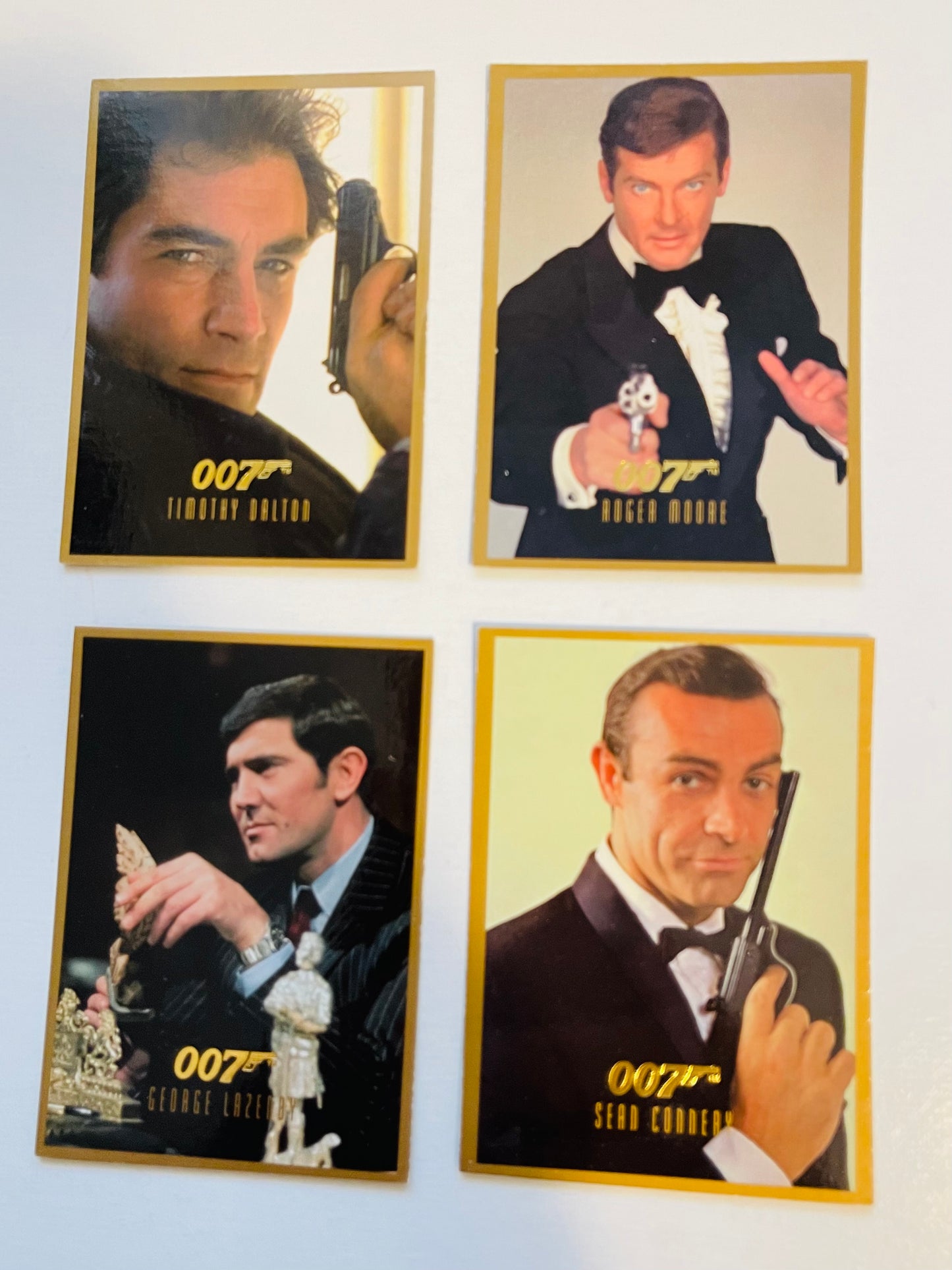 James Bond 4 Bonds rare special promo cards set 1990s