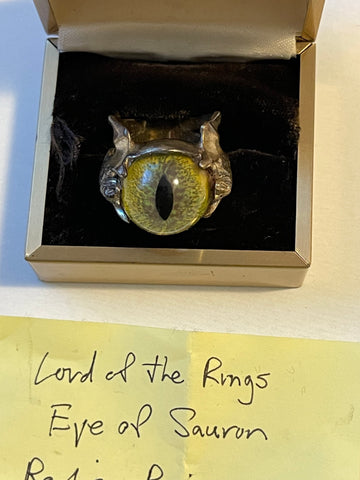 Lord of the Rings Eye of Sauron 9.5 size ring with box