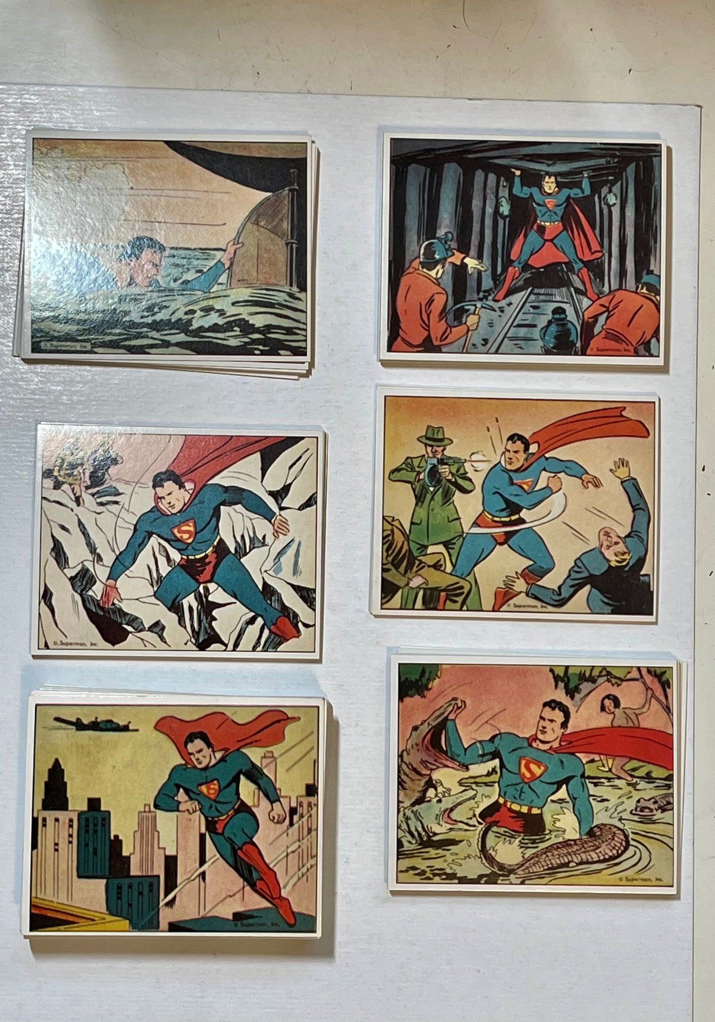 Superman 1940 comics cards rare reprint set 1984