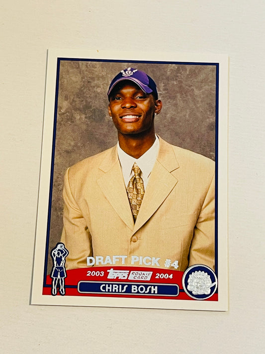 Chris Bosh Toronto Raptors basketball Topps rookie card